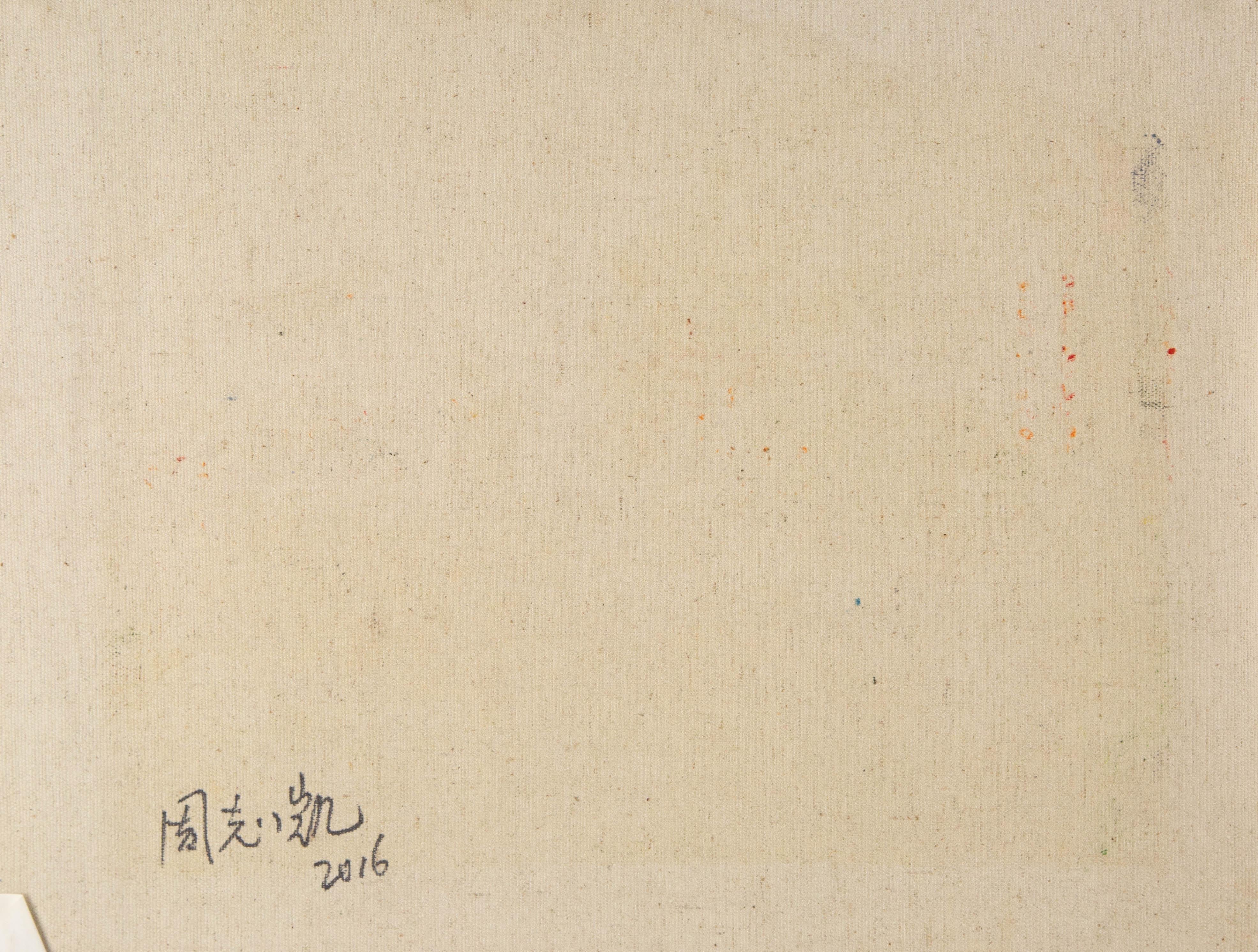 Zhikai Zhou Landscape Original Oil On Canvas 