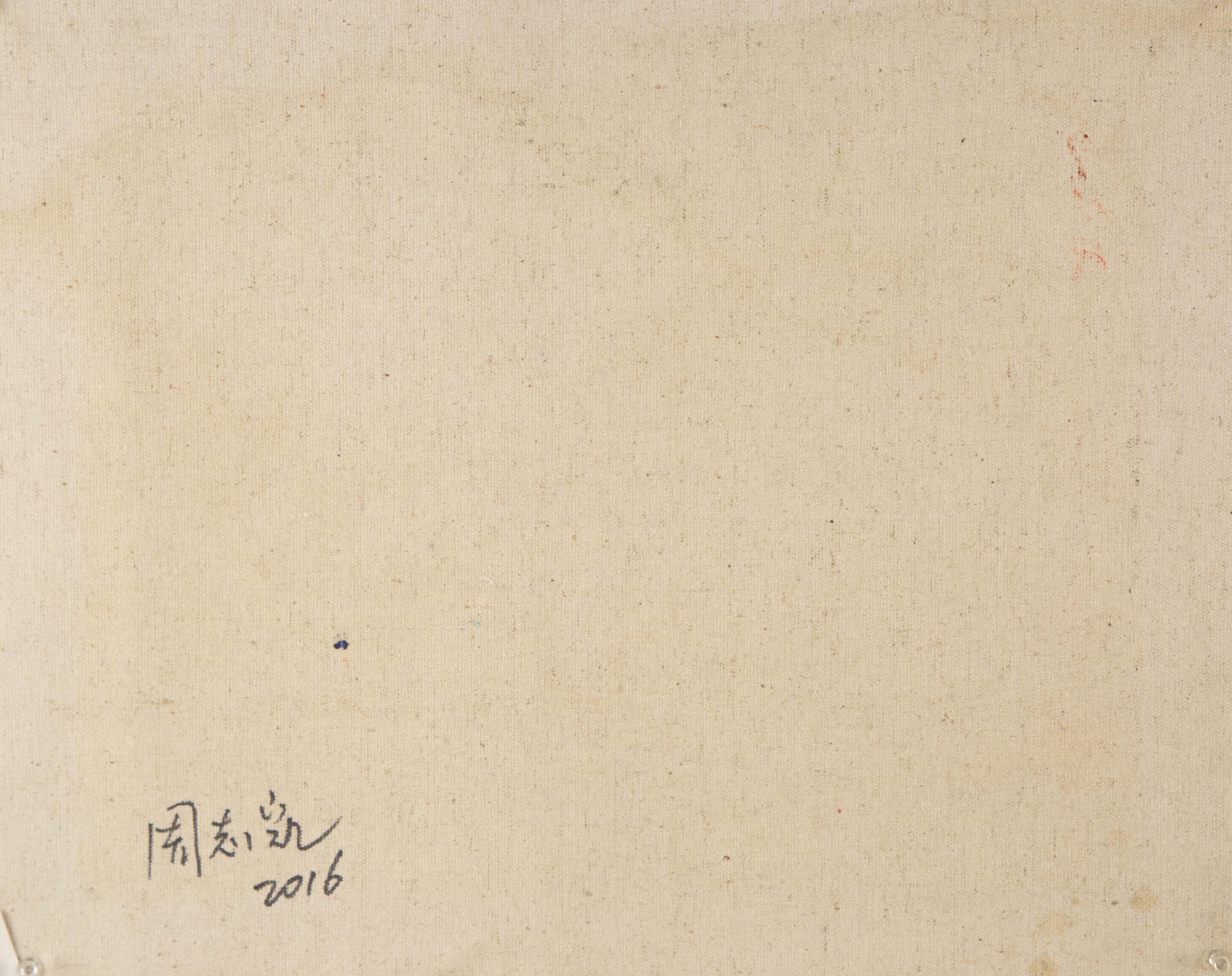 Zhikai Zhou Landschaft Original Öl auf Leinwand 