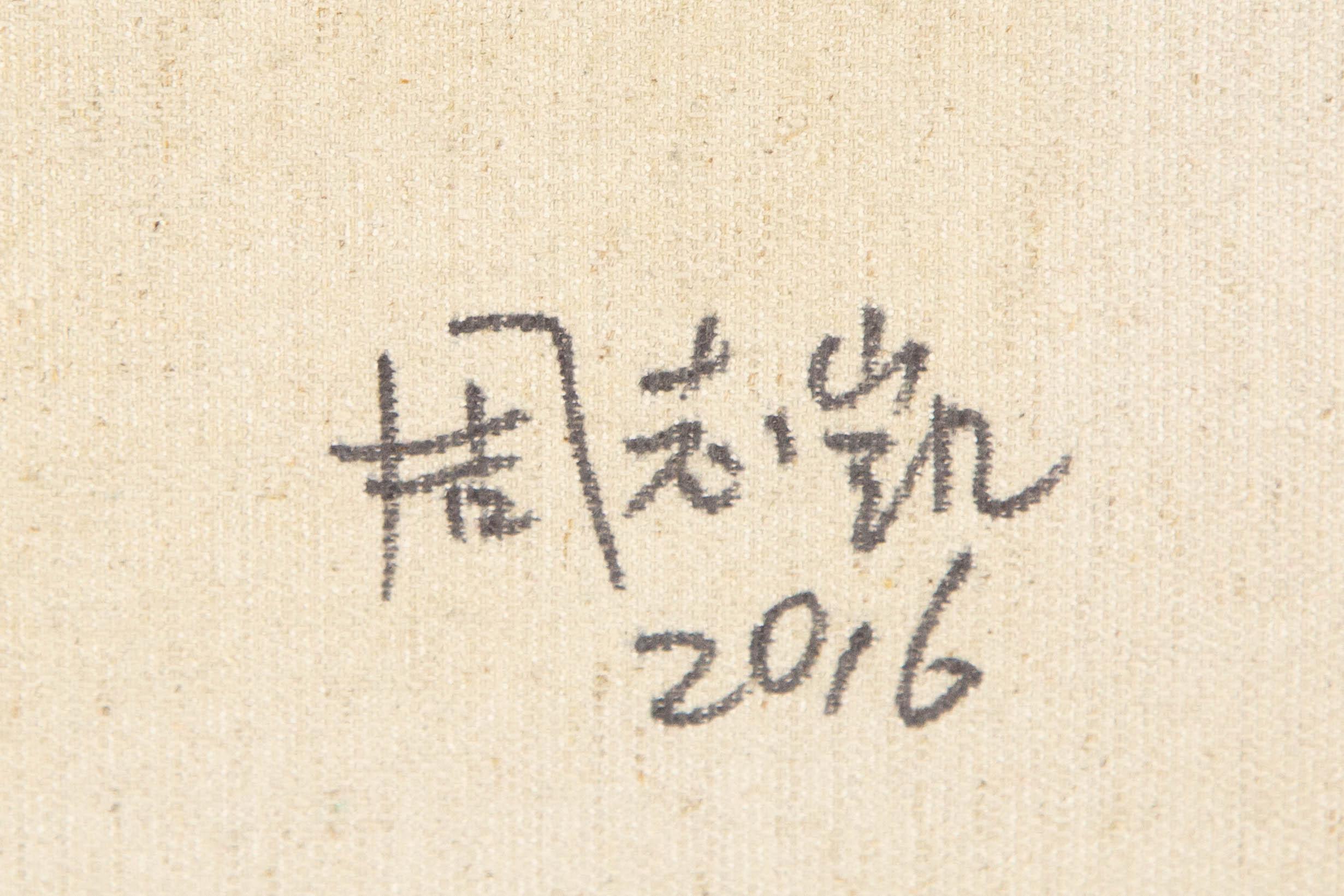 Zhikai Zhou Wasserlandschaft Original Öl auf Leinwand 