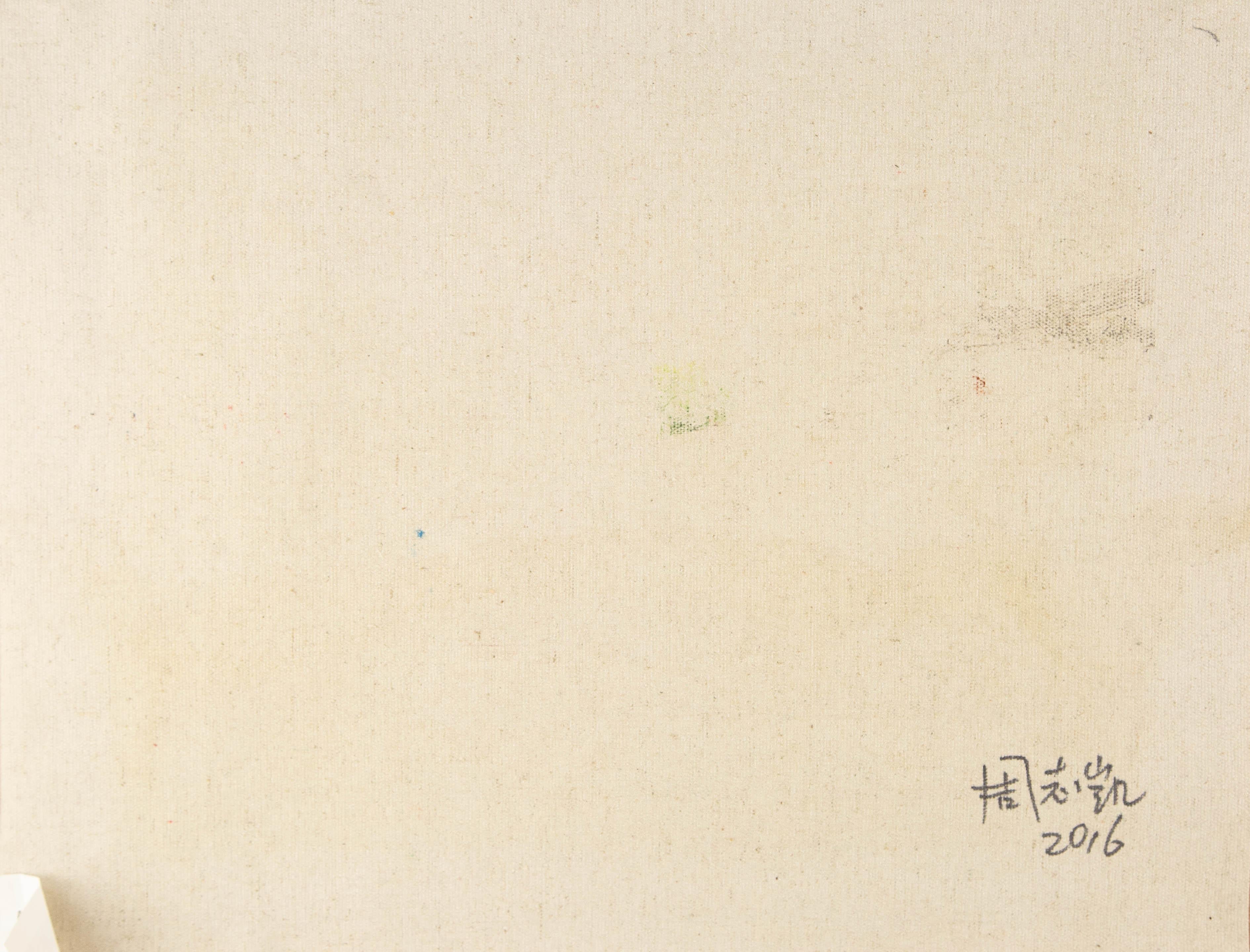 Zhikai Zhou Wasserlandschaft Original Öl auf Leinwand 