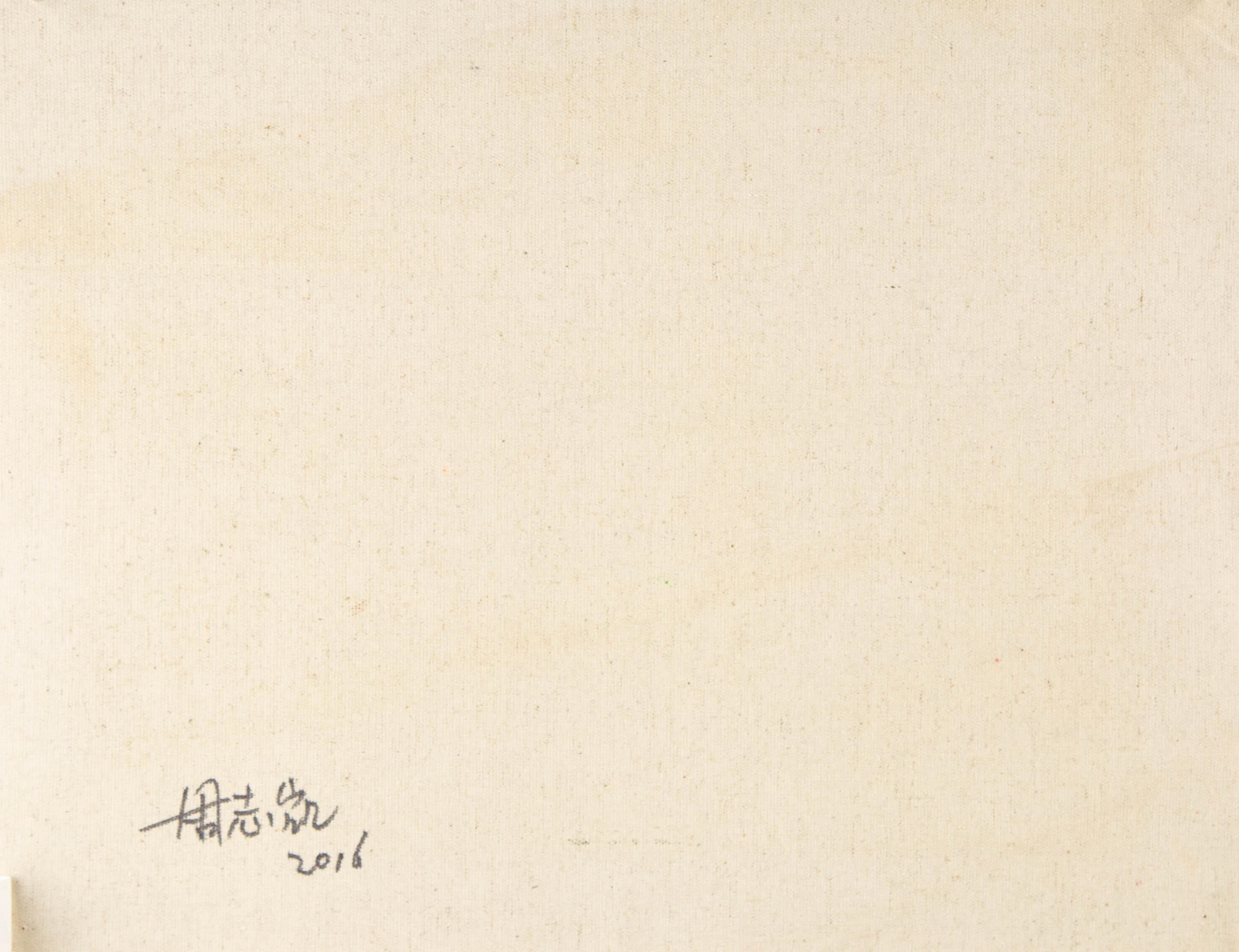 Zhikai Zhou Wasserlandschaft Original Öl auf Leinwand 