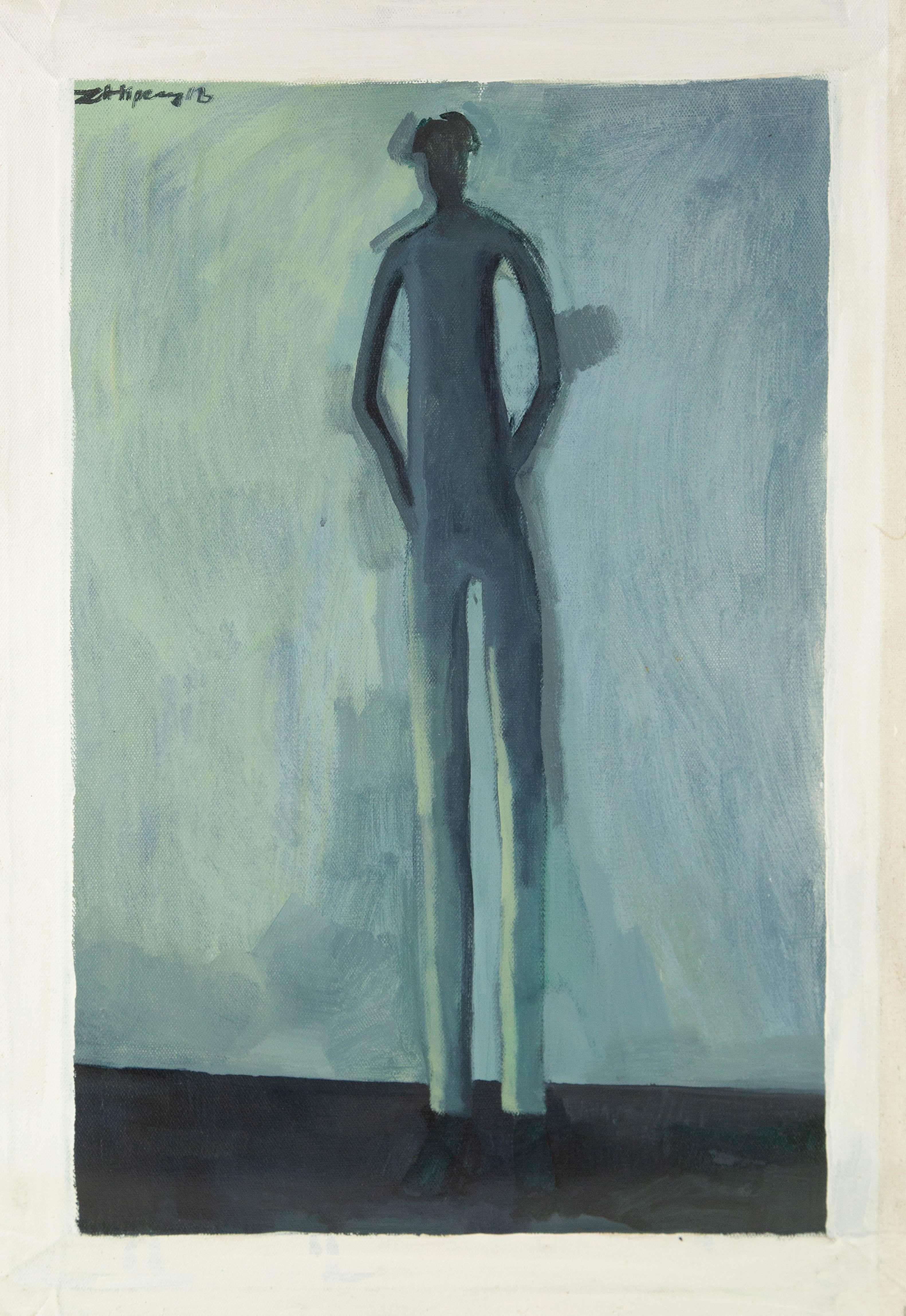 Zhipeng Cui Surrealist Original Öl auf Leinwand 