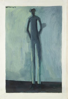 Zhipeng Cui Surrealist Original Oil On Canvas "The Shadow"