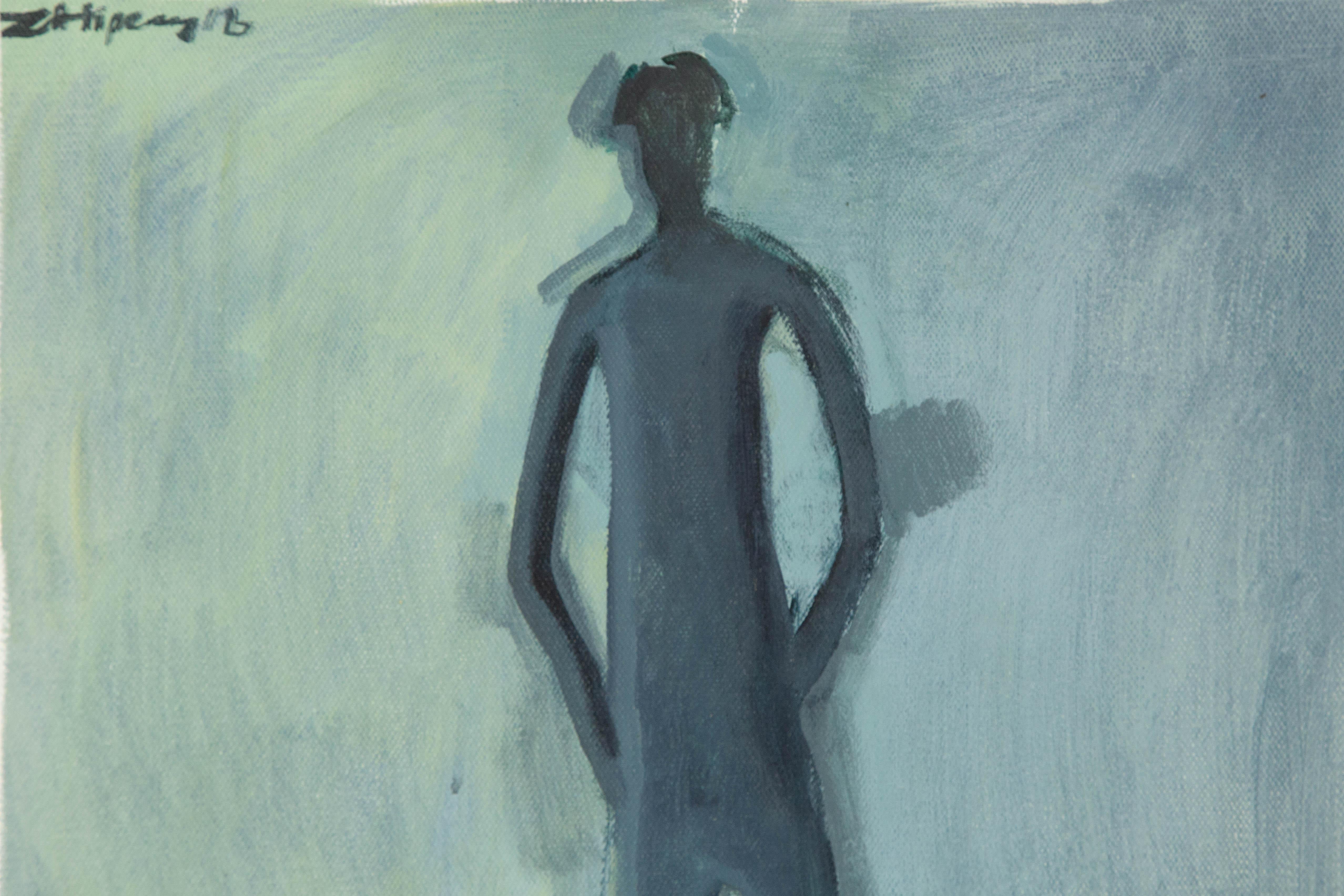Zhipeng Cui Surrealist Original Öl auf Leinwand 