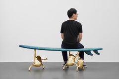 Zhipeng Tan, Brass 'Surf 'Large'' Bench, Tantan Collection