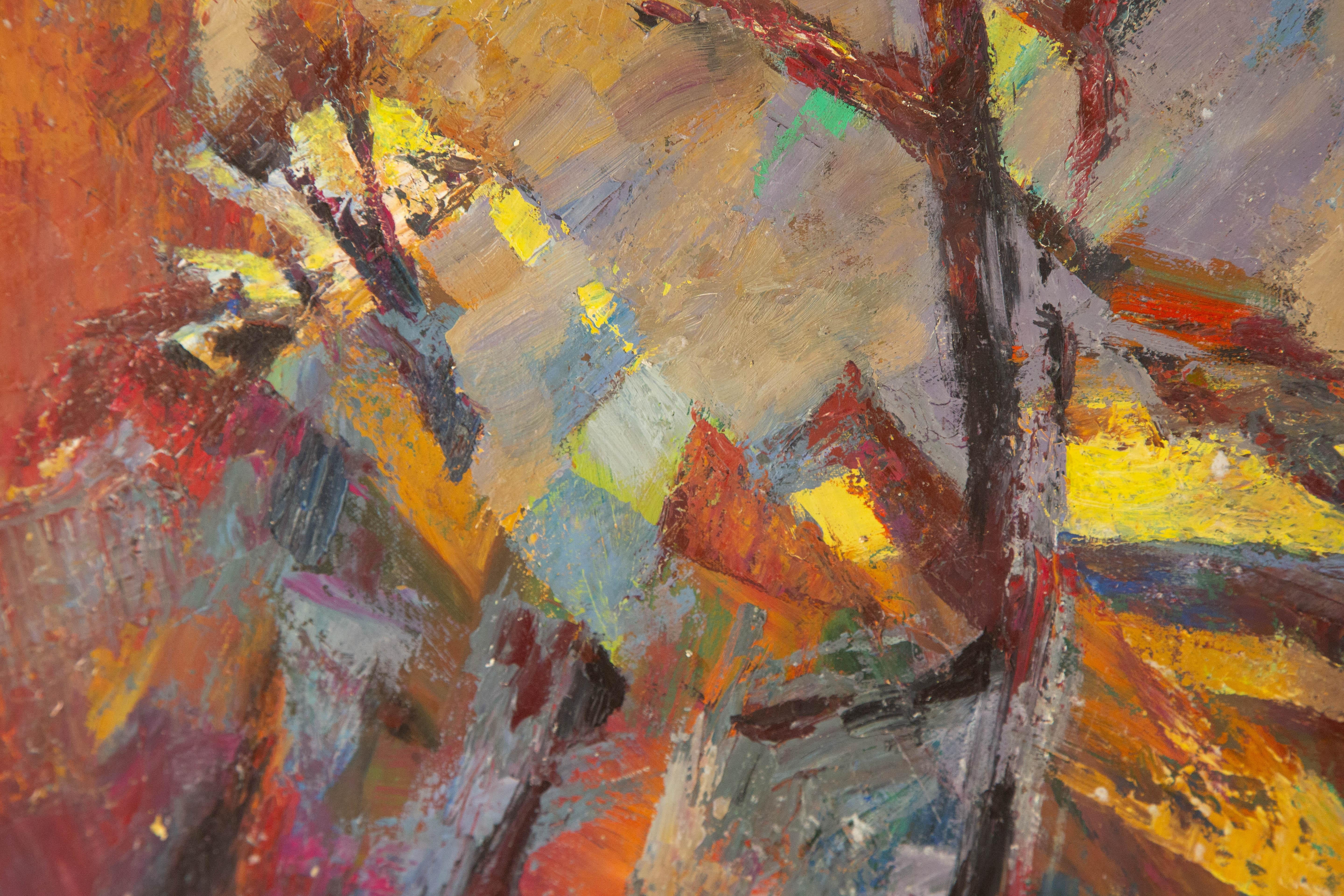 Huile sur toile abstraite originale de Zhiqin Yu, Unrestrained en vente 6