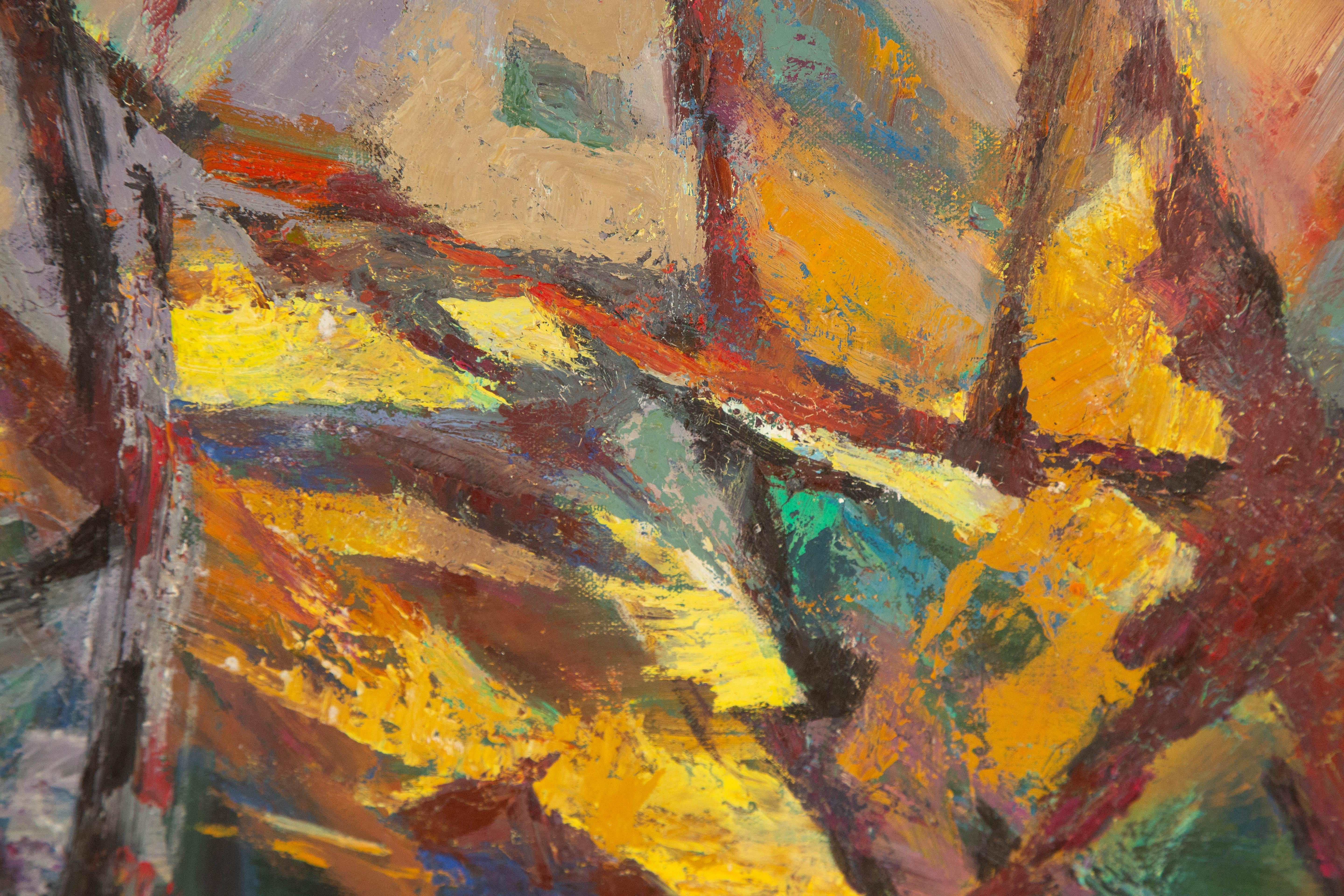 Huile sur toile abstraite originale de Zhiqin Yu, Unrestrained en vente 7