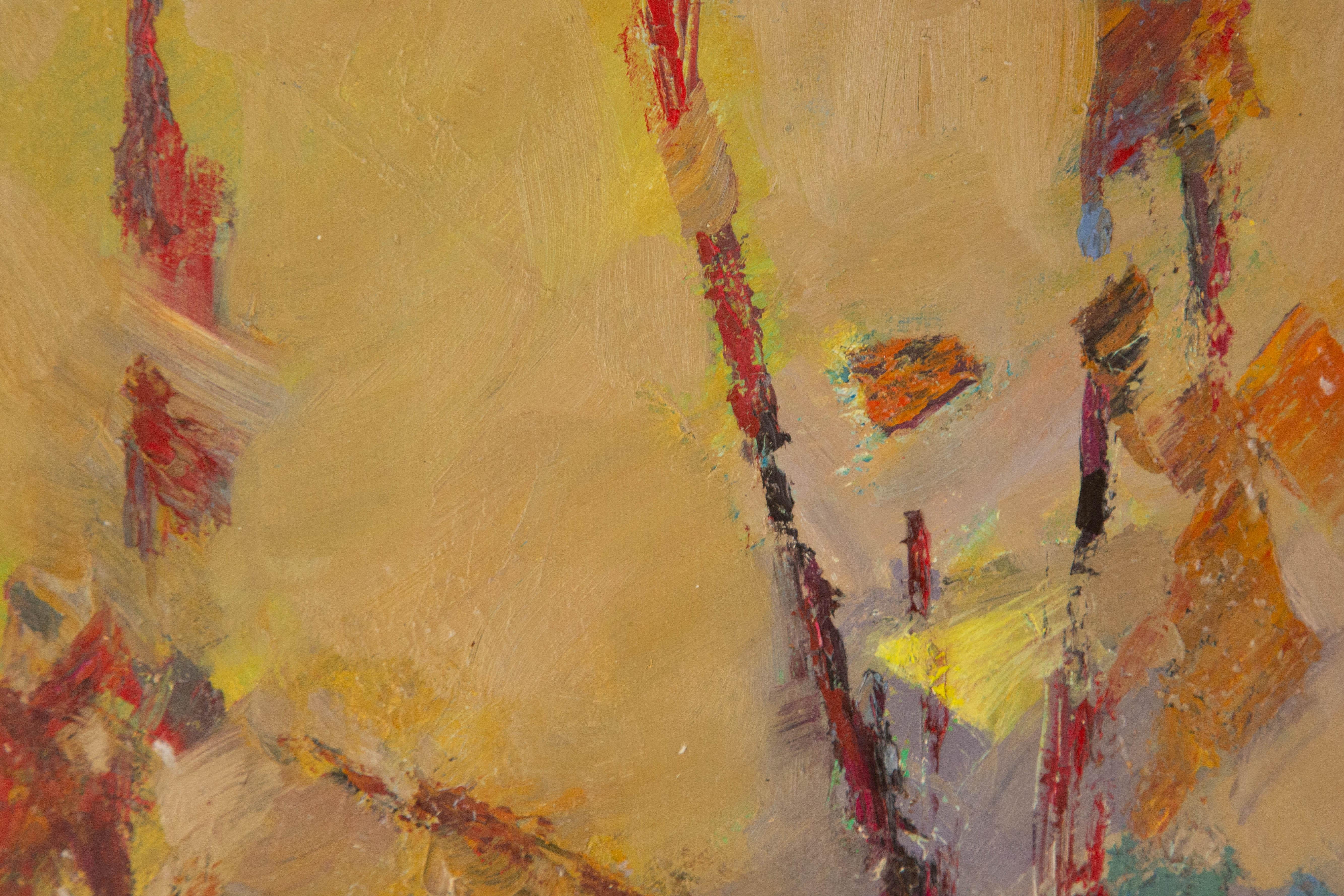 Huile sur toile abstraite originale de Zhiqin Yu, Unrestrained en vente 3