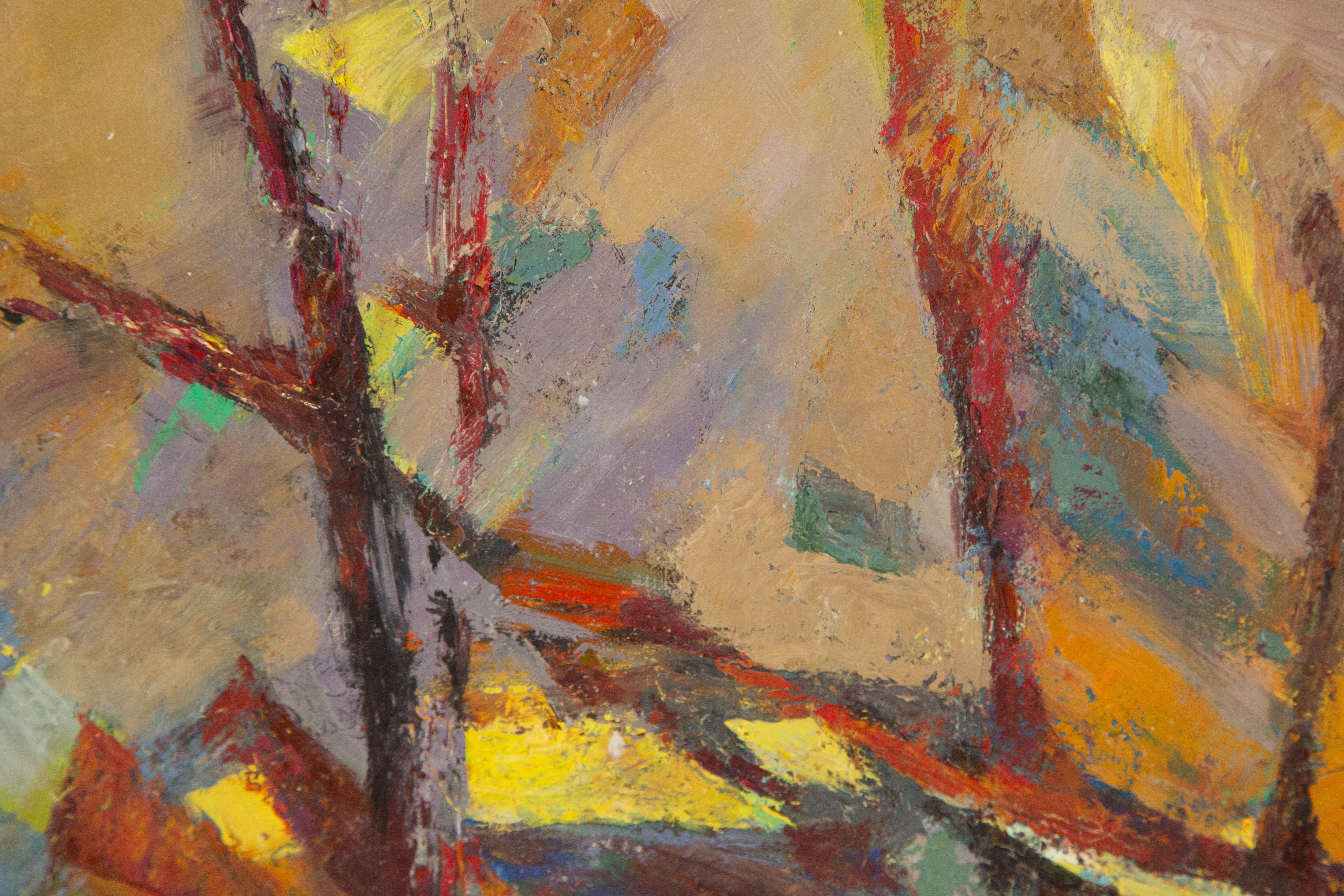 Huile sur toile abstraite originale de Zhiqin Yu, Unrestrained en vente 5