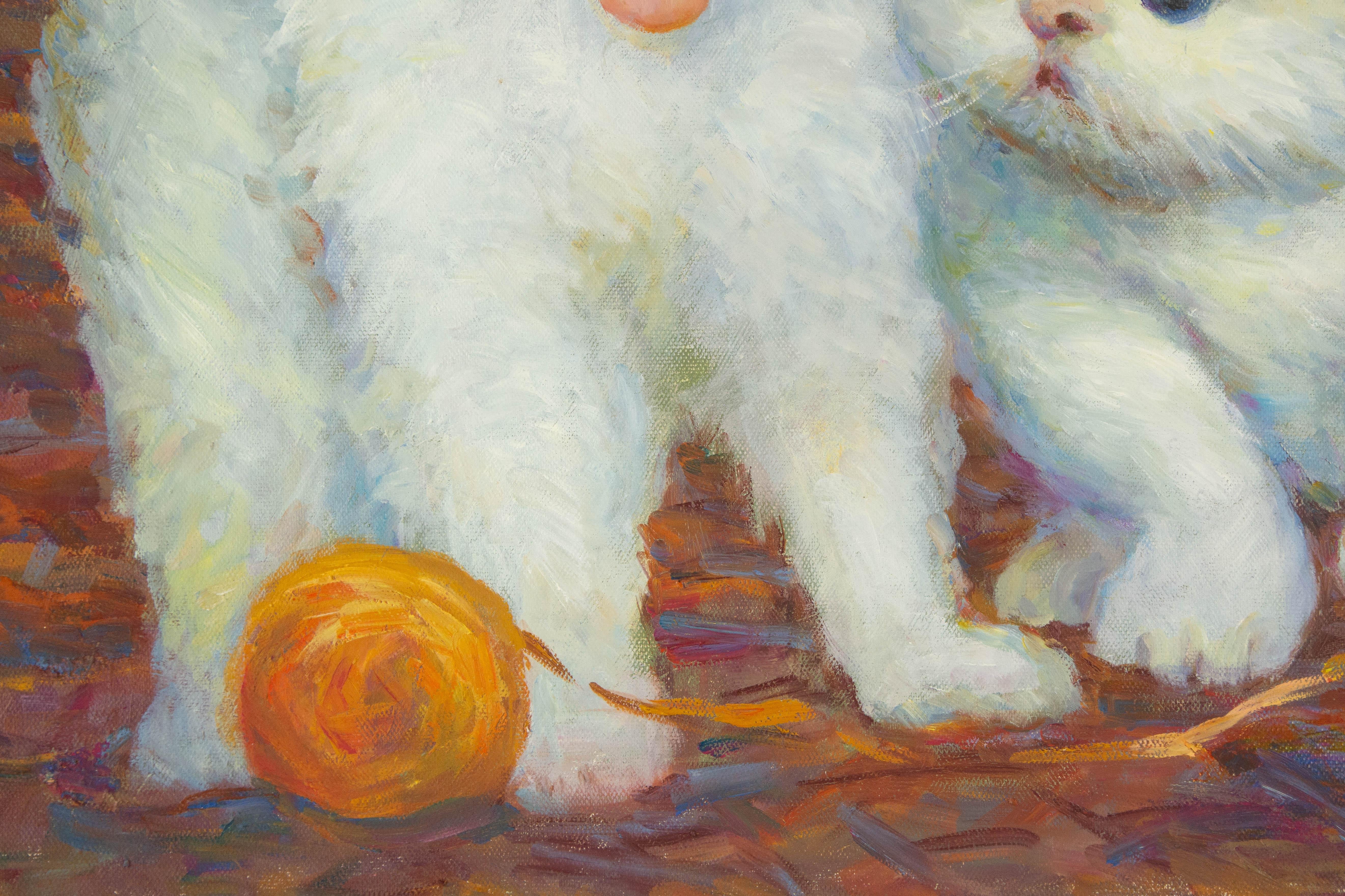 Zhiqin Yu Animal Original Oil On Canvas 