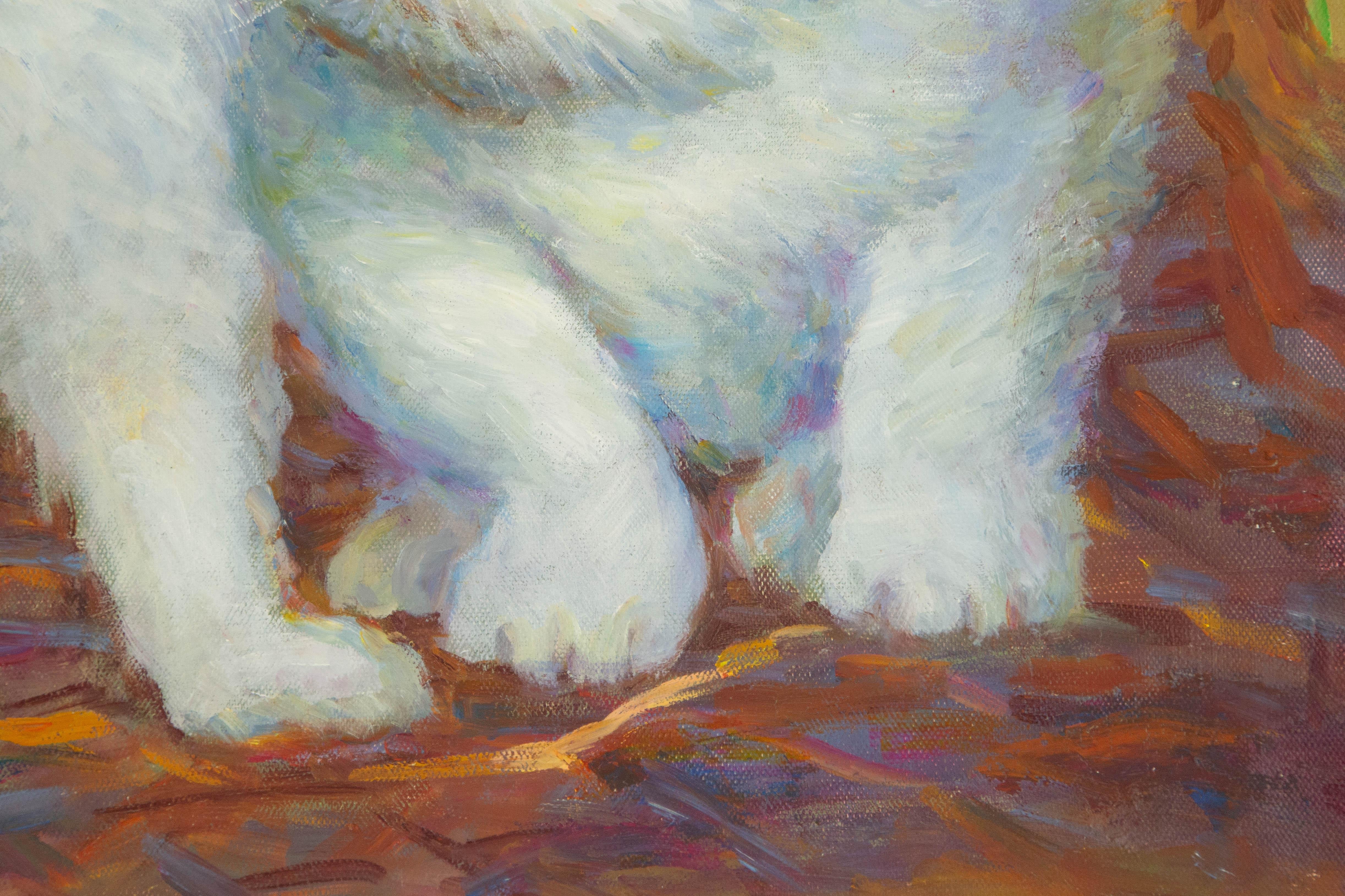 Zhiqin Yu Animal Original Oil On Canvas 