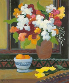 Zhiqin Yu Zeitgenössisches Original Öl auf Leinwand "Corner By My Window"