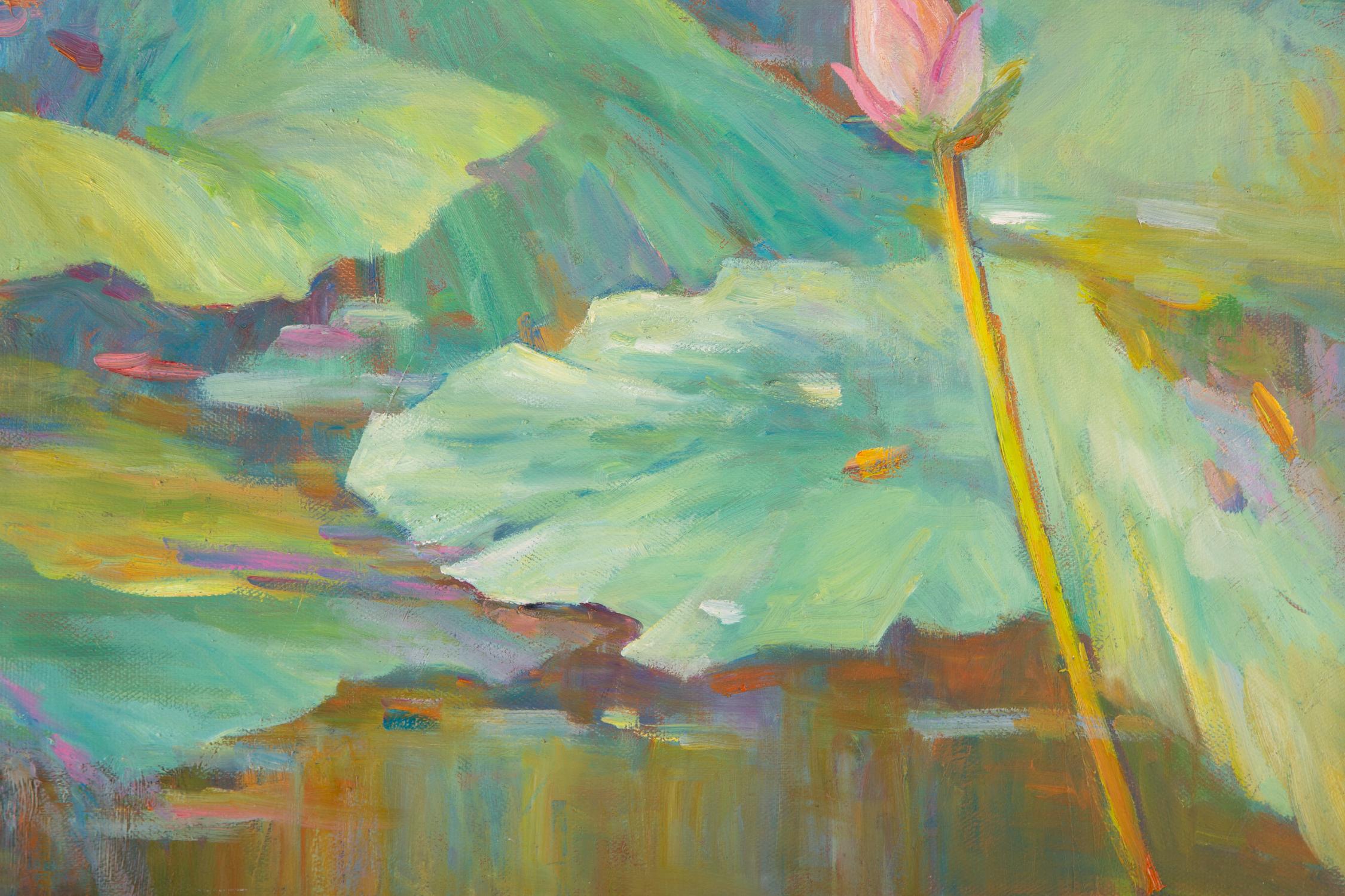 ZhiQin Yu Pittura ad olio originale impressionista 