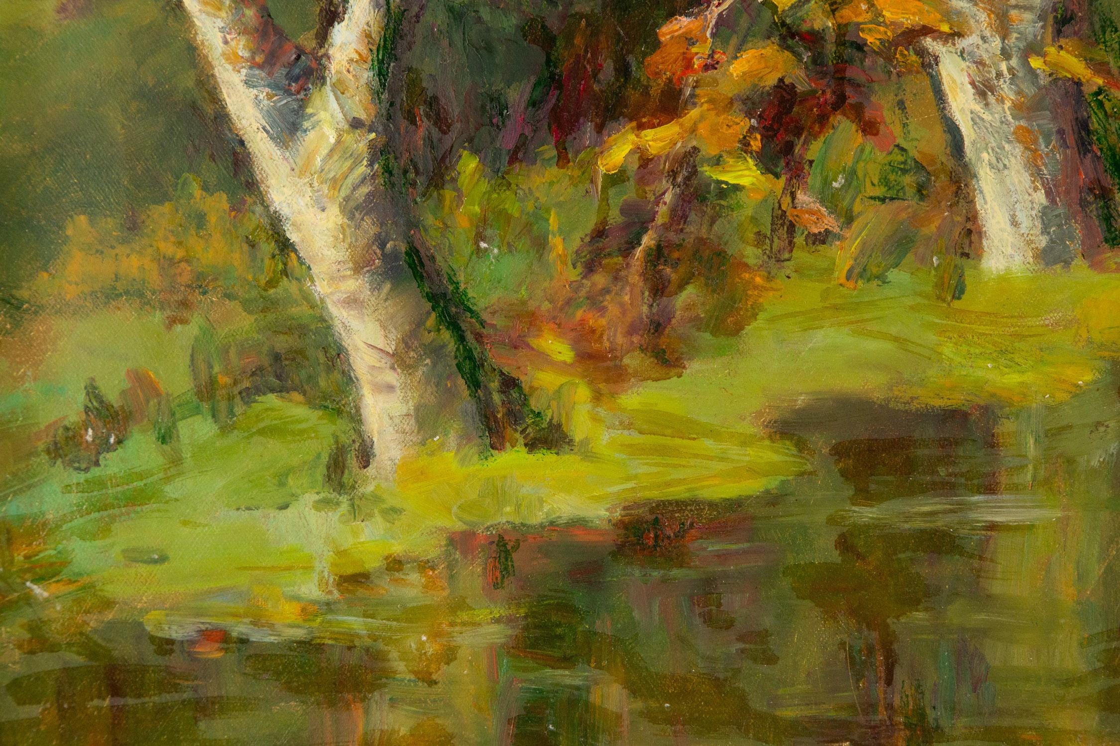 ZhiQin Yu Landschaft, Original, Ölgemälde auf Leinwand, „Lost Beauty 2“ im Angebot 2