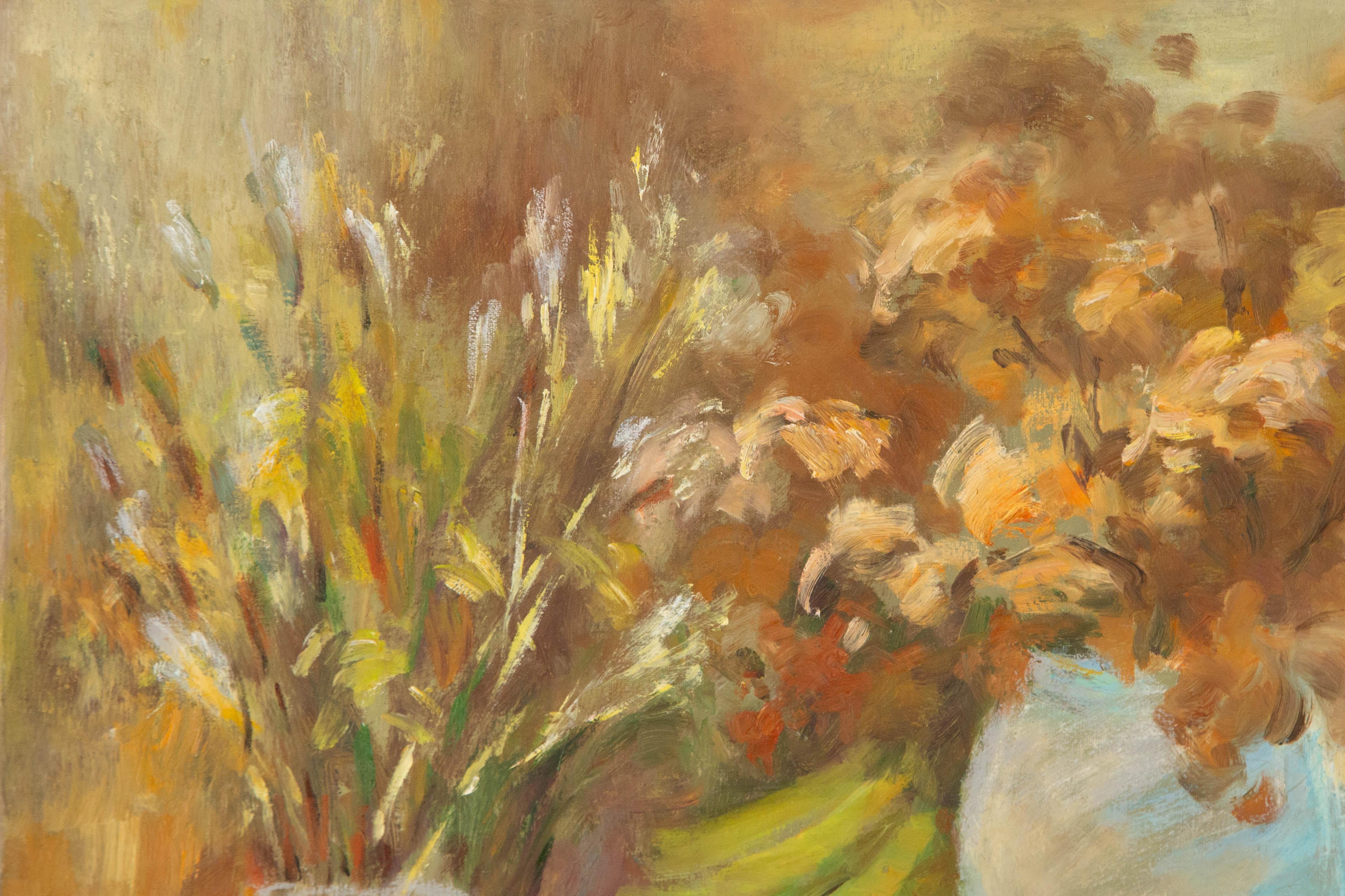 Zhiqin Yu Nature morte originale à l'huile sur toile 