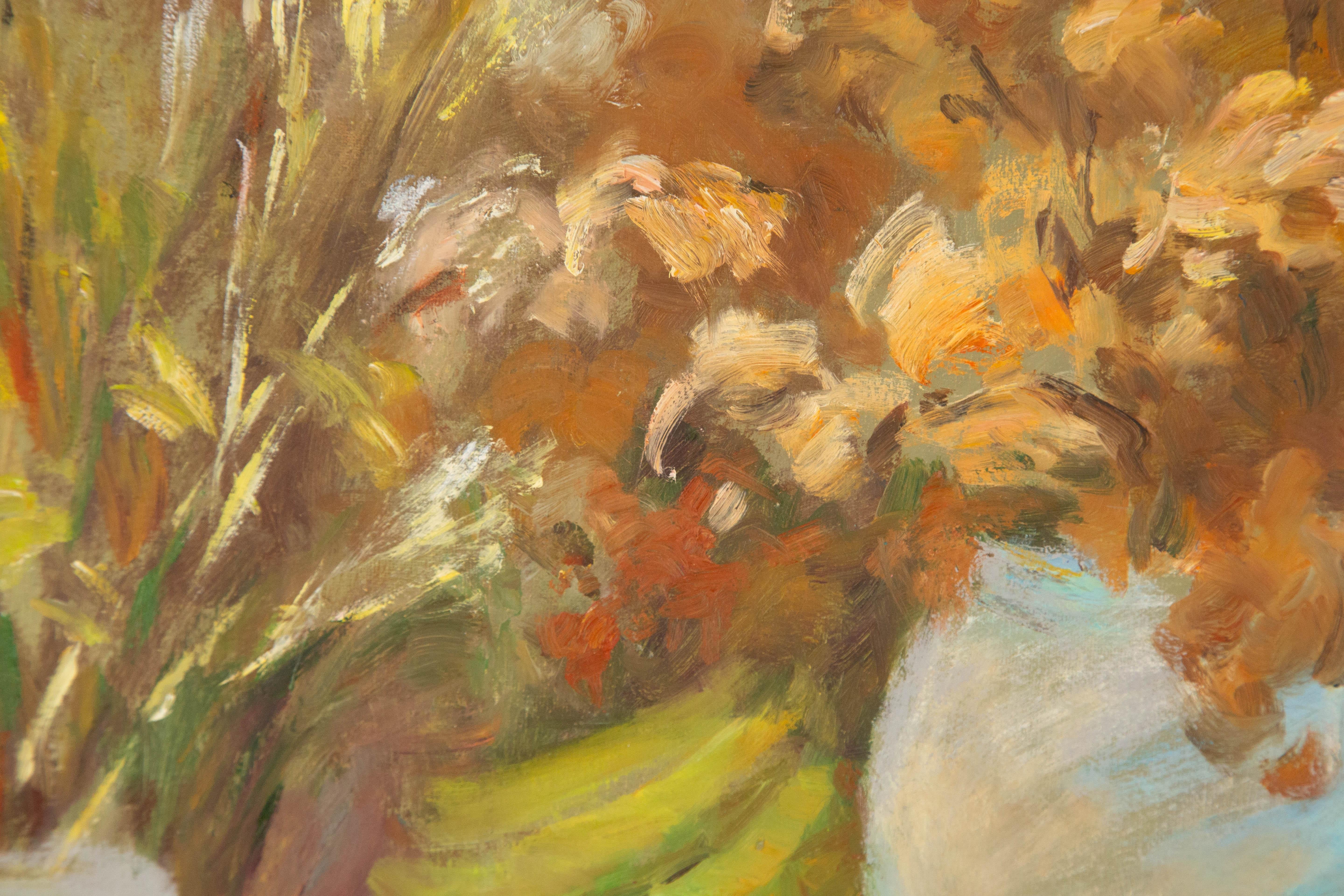 Zhiqin Yu Nature morte originale à l'huile sur toile 