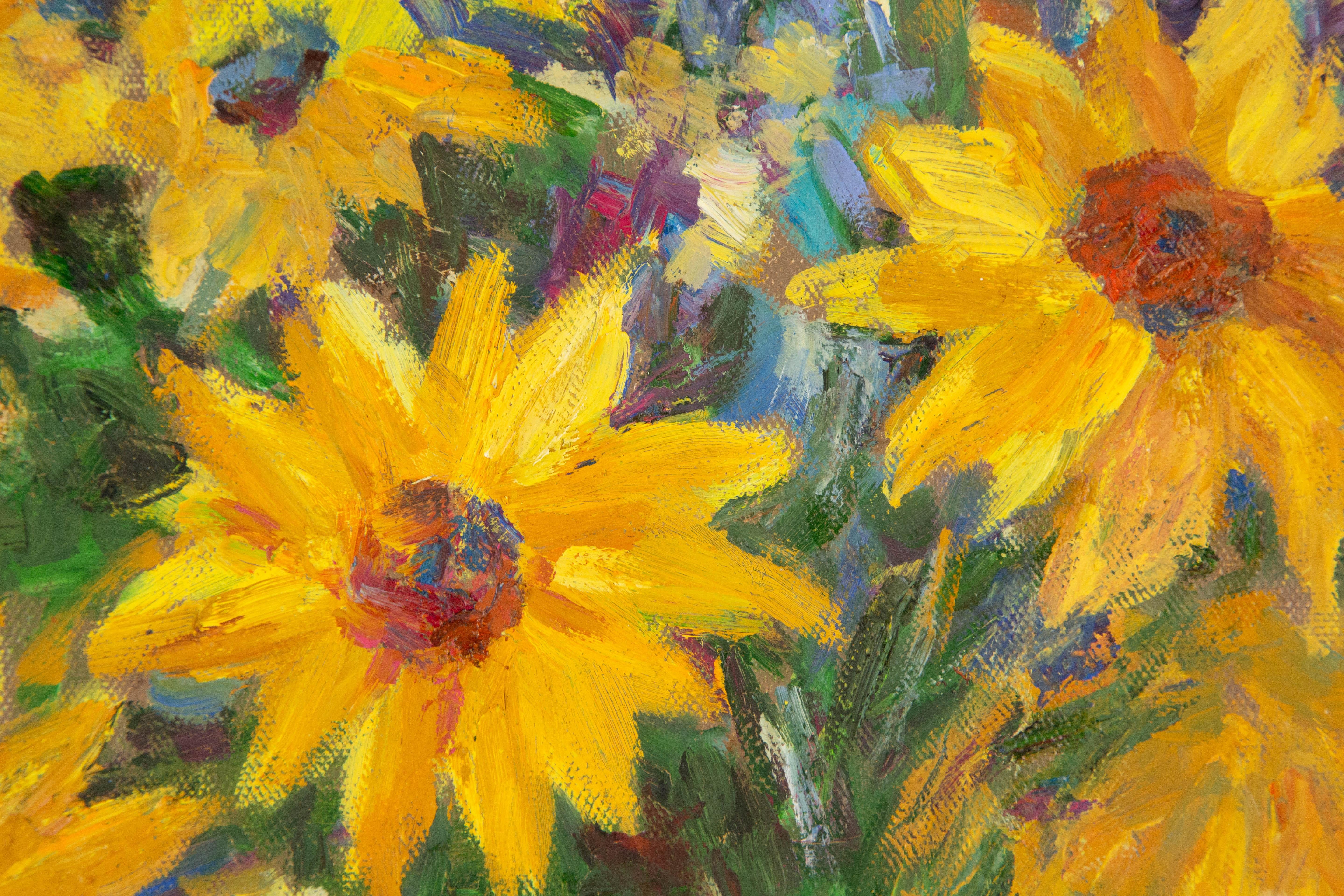 Zhiqin Yu Stillleben Original Ölgemälde auf Leinwand „Flower Near the Window“ im Angebot 2
