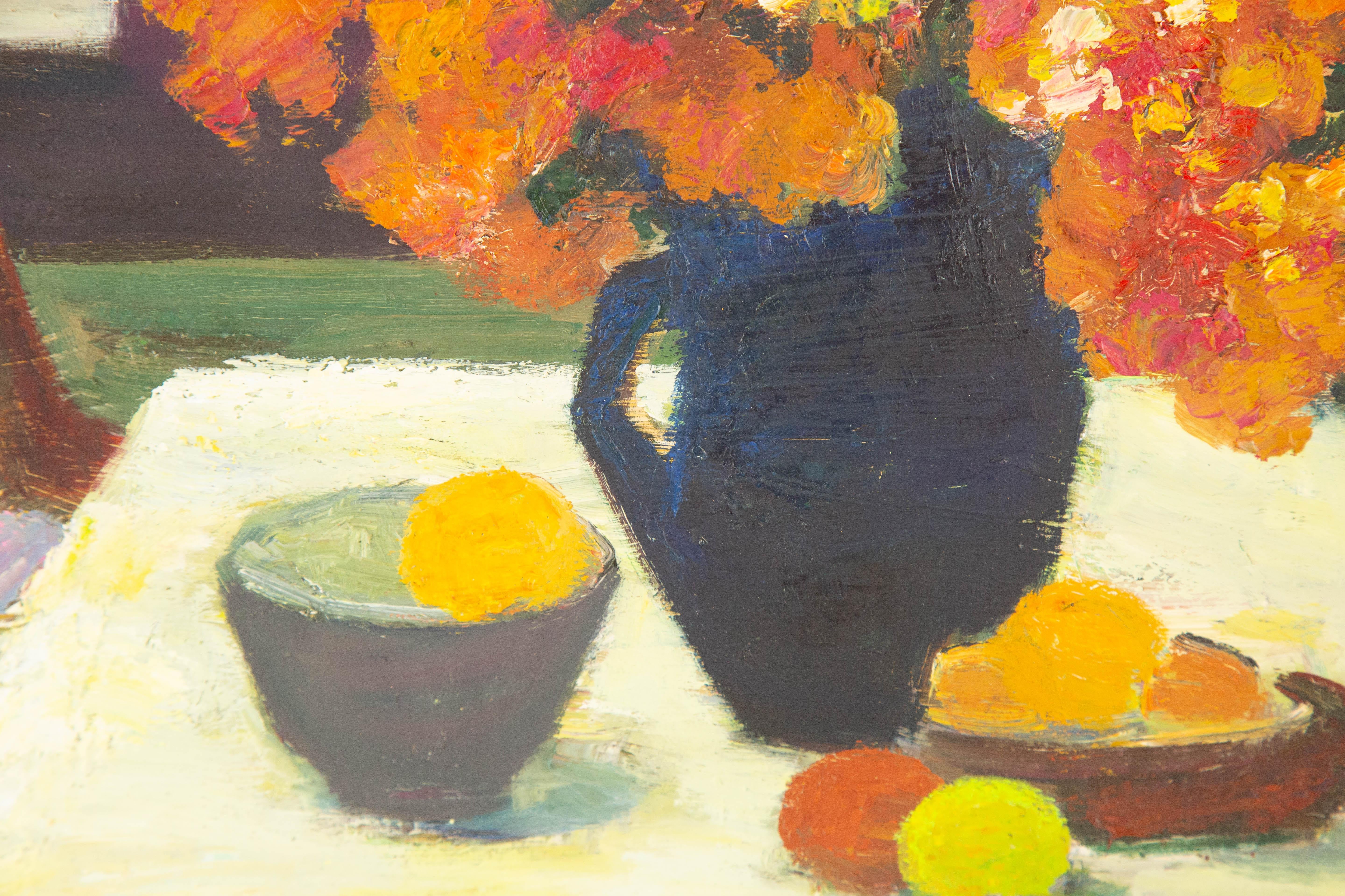 Zhiqin Yu Stillleben Original Ölgemälde auf Leinwand „Der Duft einer Blume“ im Angebot 6