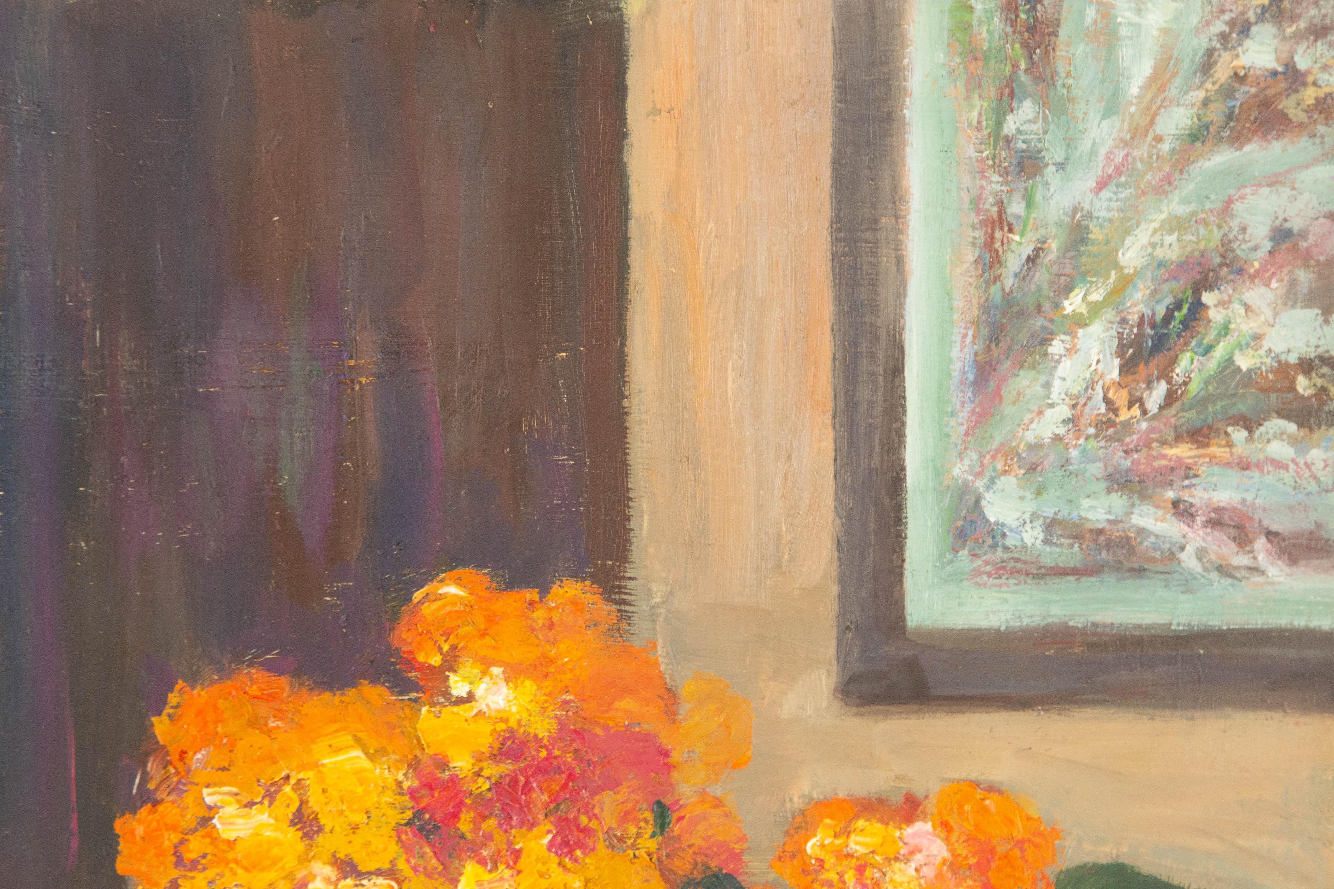  Titel: Der Duft der Blumen
 Medium: Öl auf Leinwand
 Größe: 23,5 x 19,5 Zoll
 Rahmen: Einrahmungsmöglichkeiten vorhanden!
 Zustand: Das Gemälde scheint in ausgezeichnetem Zustand zu sein.
 Hinweis: Dieses Gemälde wird gerollt versandt, es sei denn,