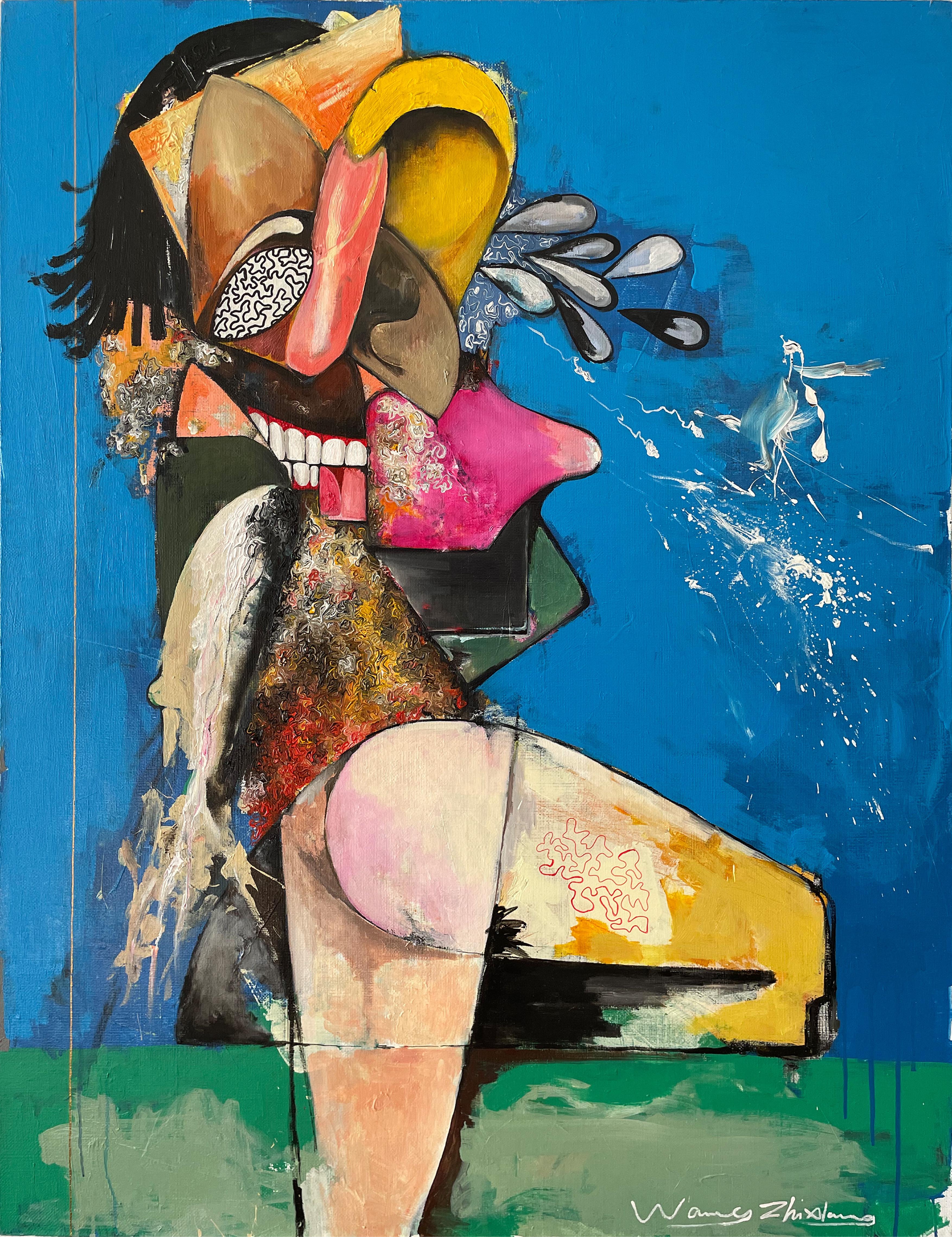 Allergies n° 22, Art contemporain, Expressionniste abstrait, Portrait
