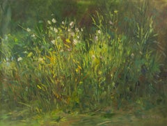 Olio originale su tela "Fiori selvatici" di Zhiyong Hu Floral