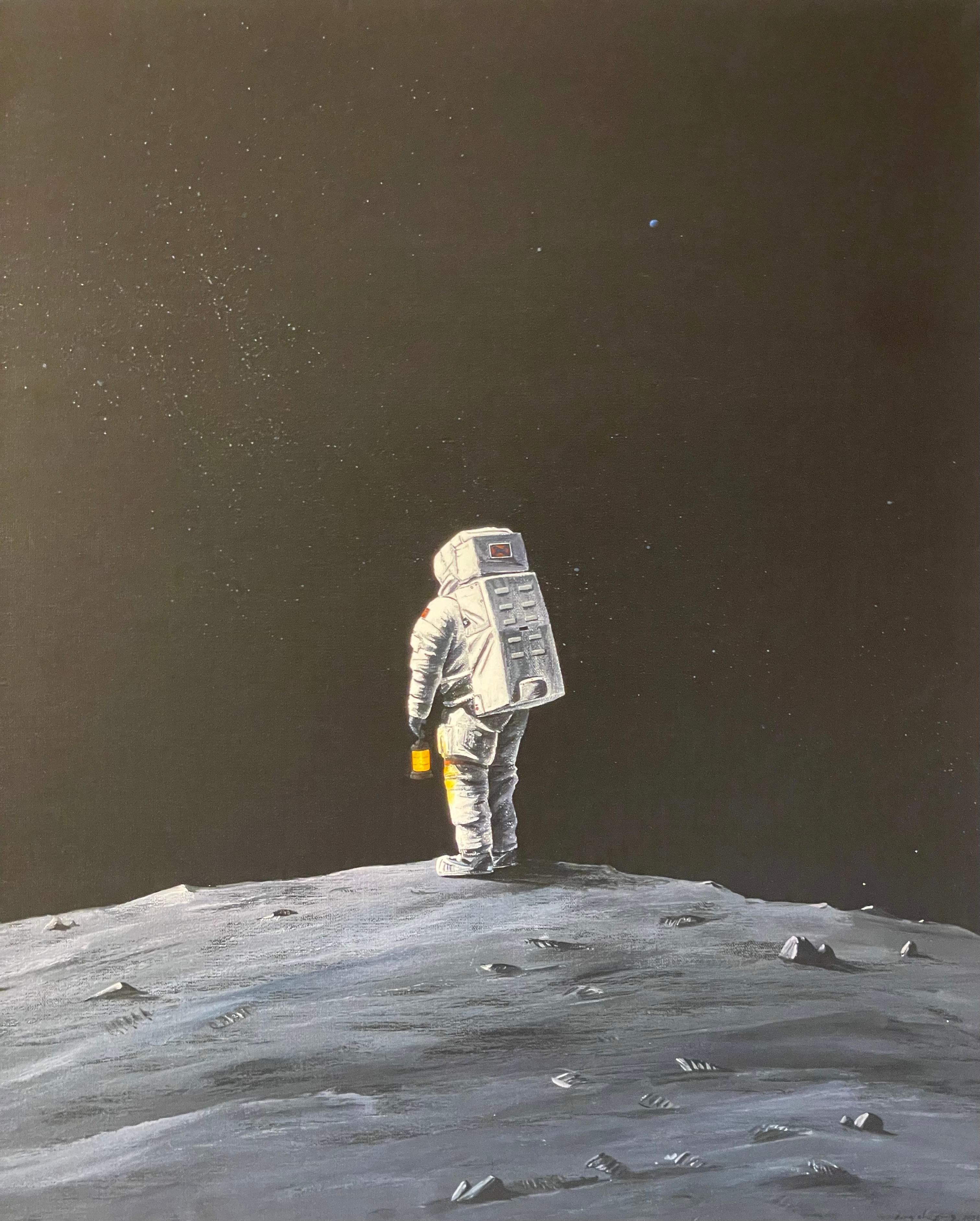 Jing Zhiyong „A Beacon“ Zeitgenössische Kunst Astronauten-Serie im Angebot 5