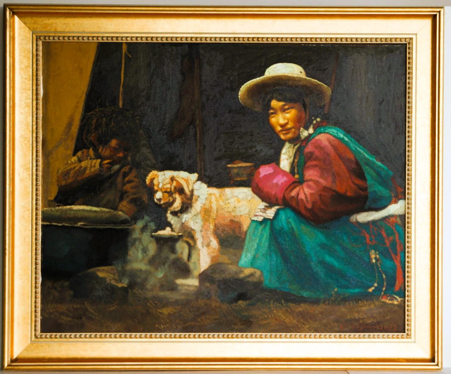 Landscape Painting di Zhiyue Zheng - Tempo libero per la famiglia