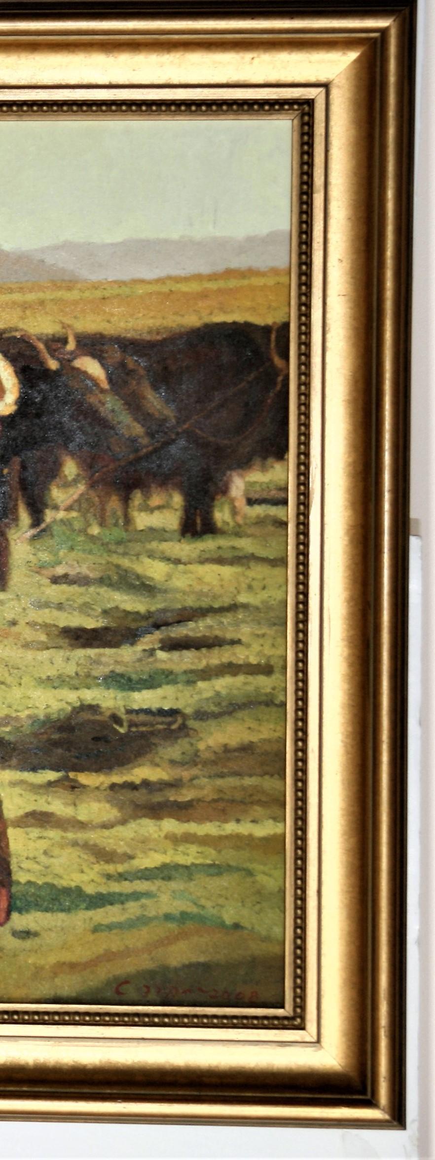 Legame con l'Himalaya - Landscape Painting Marrone di Zhiyue Zheng