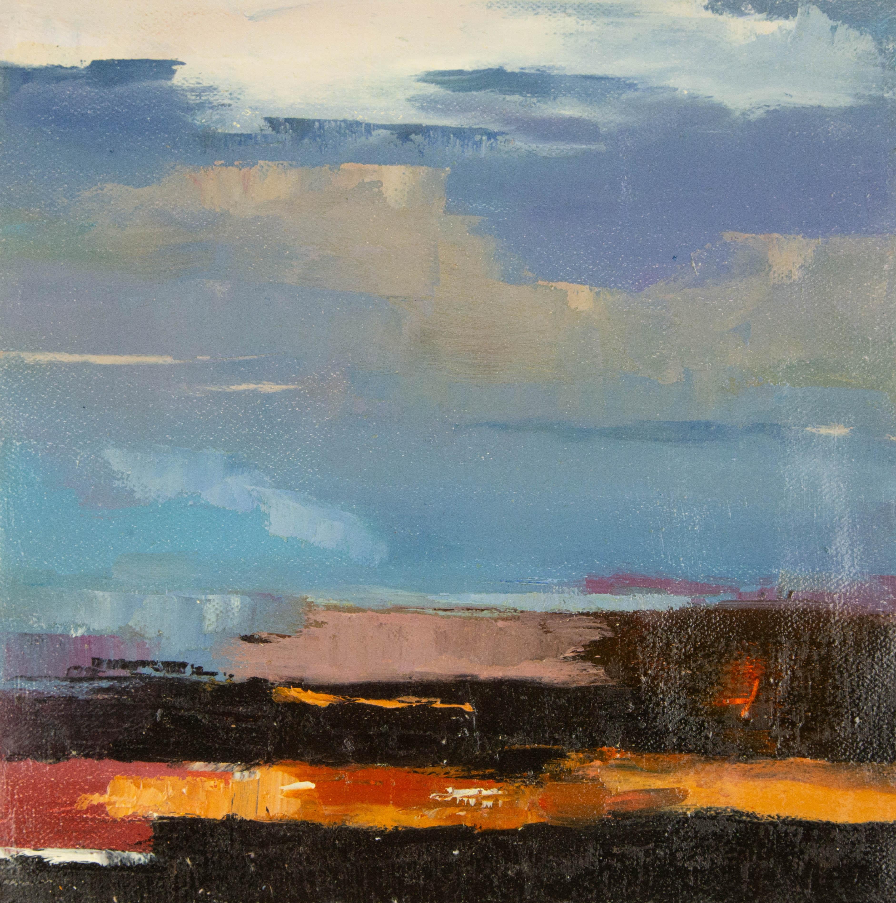  Titolo: Vista sul cielo
 Medium: Olio su tela
 Dimensioni: 12 x 12 pollici
 Cornice: Possibilità di incorniciatura!
 Condizioni: Il dipinto appare in ottime condizioni.
 Nota: questo quadro non è teso
 Anno: 2015
 Artista: Zhizhi Cui
 Firma: