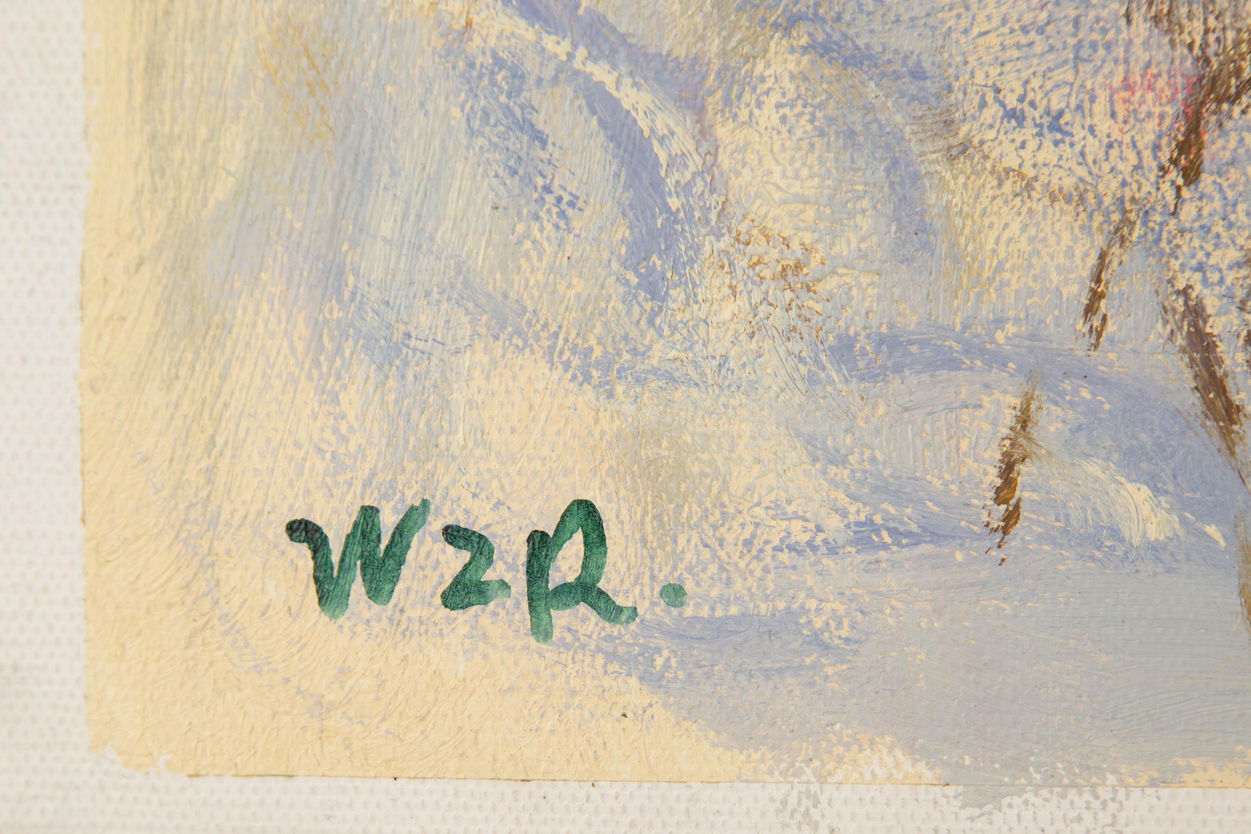Zhongren Wang Stillleben Original Ölgemälde auf Leinwand „Rot und Rosa“ im Angebot 7