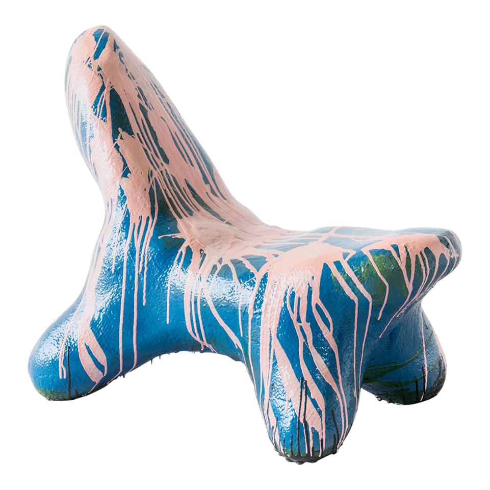 Zhou Yilun Contemporary Blue Animal Chair from the Series "Animal Chairs", 2021 For Sale