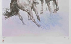 Equestrian - Vintage Poster - Original Offset by Zhou Zhiwei - 2008