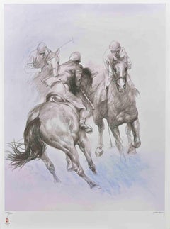 Equestrian - Vintage Poster - Original Offset by Zhou Zhiwei - 2008