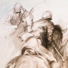 Equestrian - Lithograph by Zhou Zhiwei - 2008