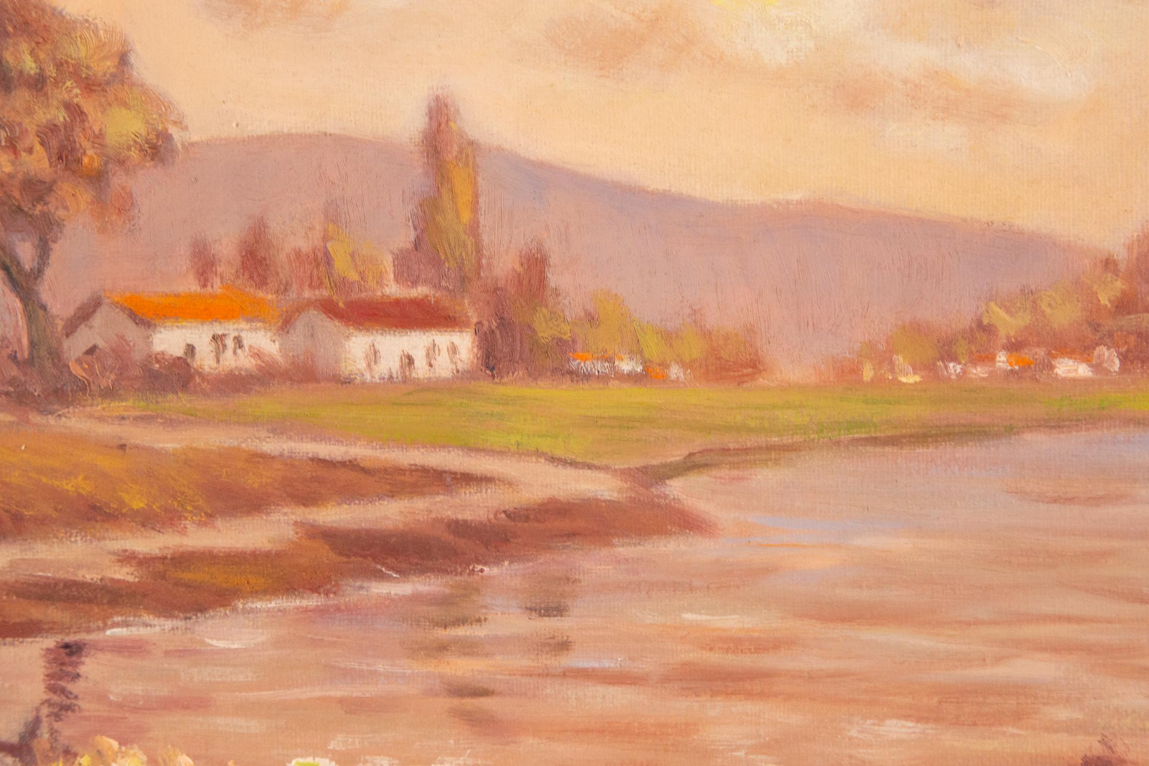 Zhu Li Impressionist Original Oil On Canvas 