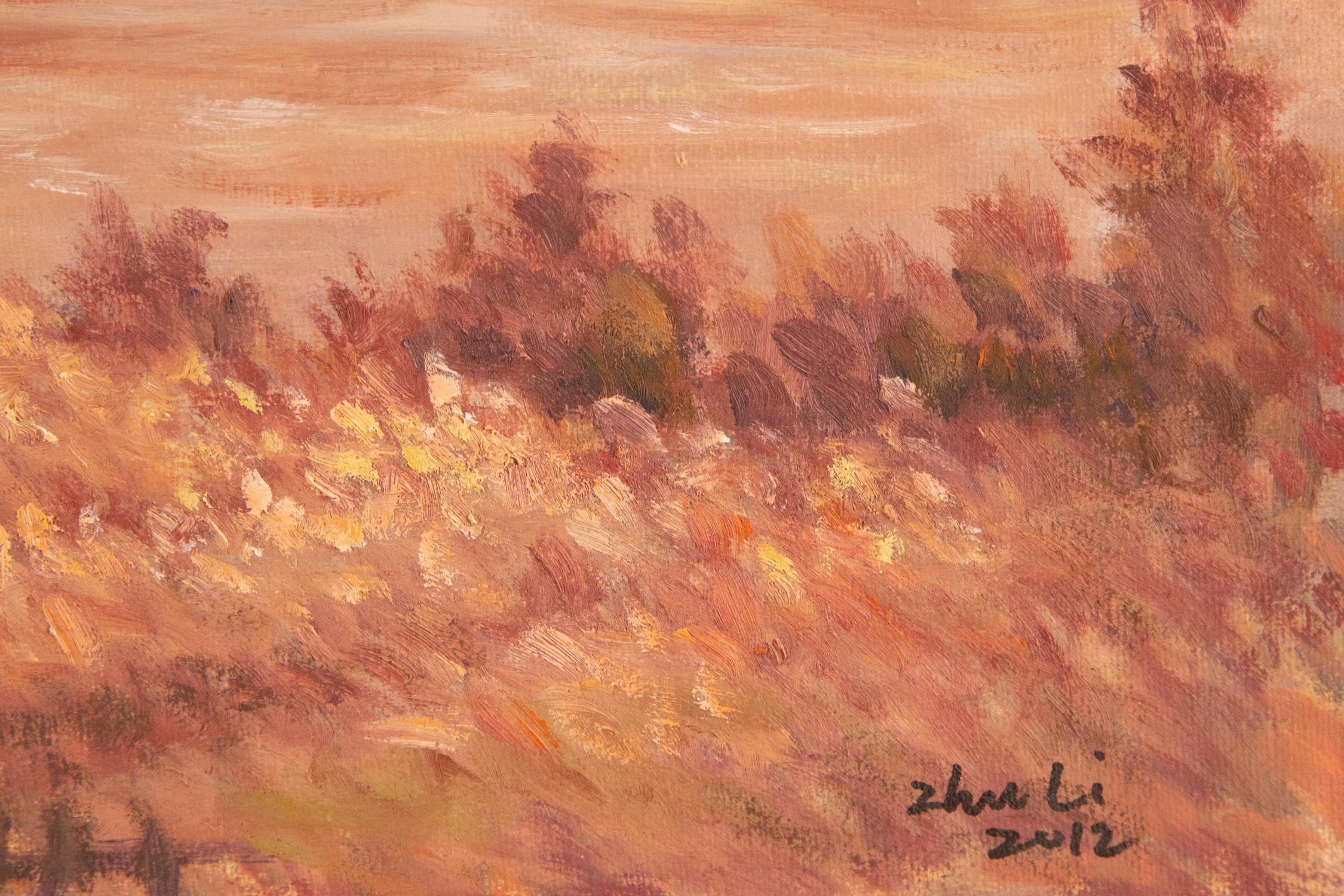 Zhu Li Impressionist Original Oil On Canvas 
