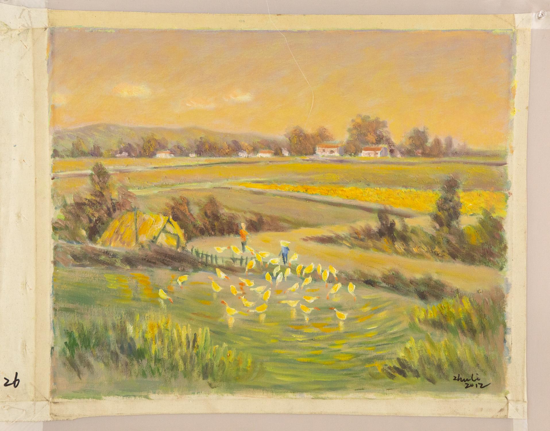 Zhu Li Impressionist Original Oil Painting 