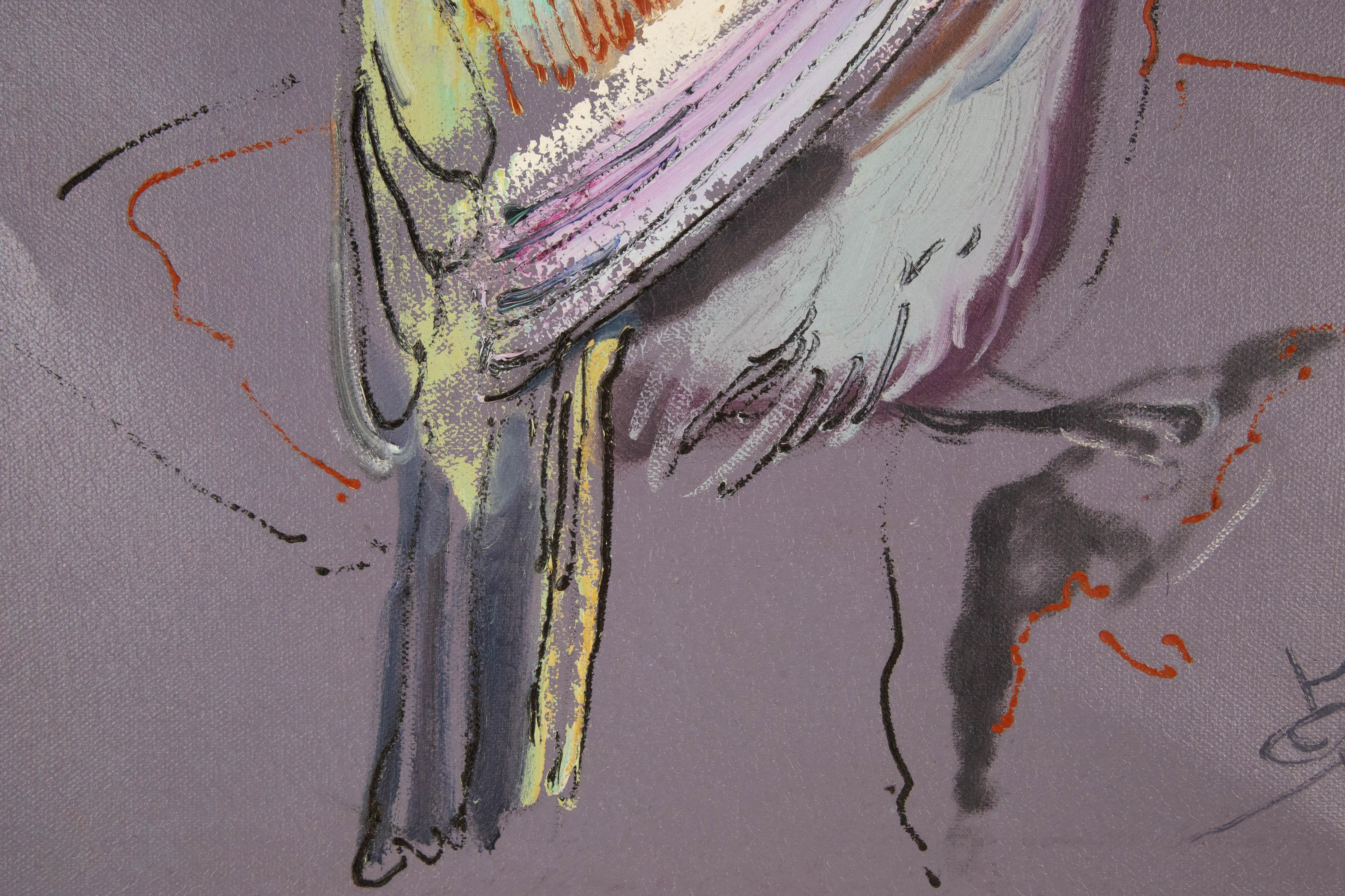 Zhuo Ii Animal Original Oil On Canvas 