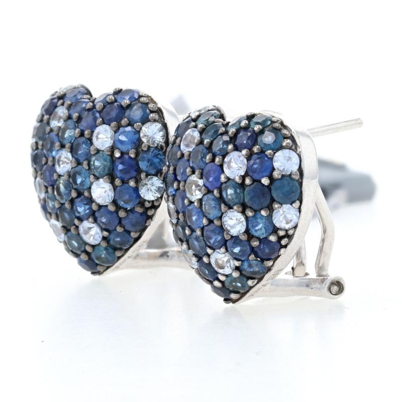 Originally retailing for $1997.50, these lovely designer earrings are being offered here for a much more wallet-friendly price.

Brand: Ziba by Le Vian

Metal Content: Sterling Silver 

Stone Information: 
Genuine Sapphires
Treatment: Heating
Total