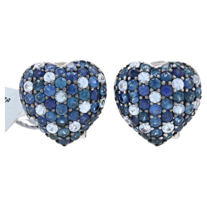 Ziba by Le Vian Ombre Saphir Herz Ohrstecker Sterling - 925 Rund 10.00ctw im Angebot