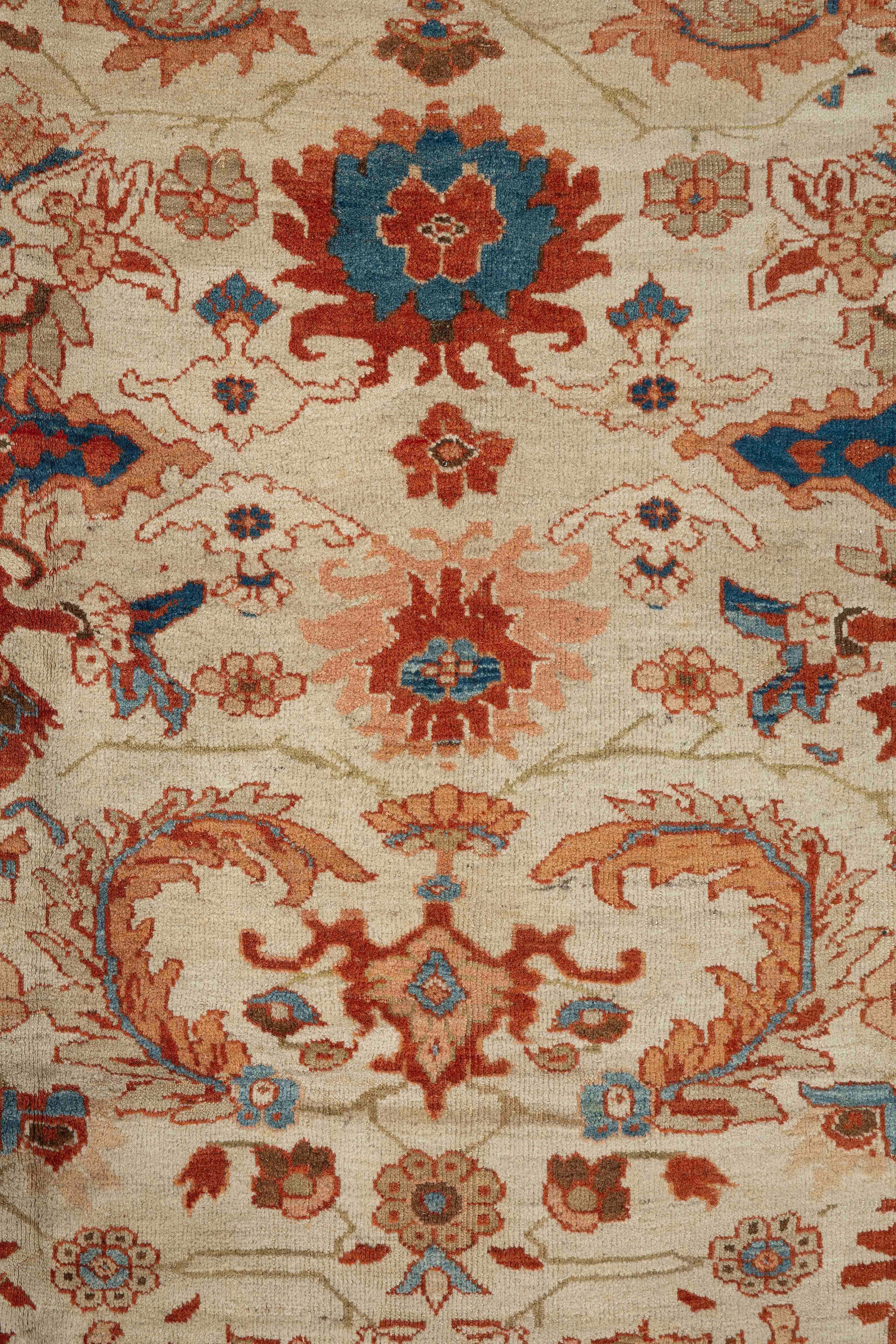 Un tappeto Ziegler della fine del XIX secolo (5404)

Con un fondo avorio e un'equilibrata tavolozza di colori tenui: rosso, turchese, terra d'Etruria e arancione chiaro.

Informazioni aggiuntive:
Dimensioni: 14 piedi x 10 piedi e 9″
427 cm x 328 cm