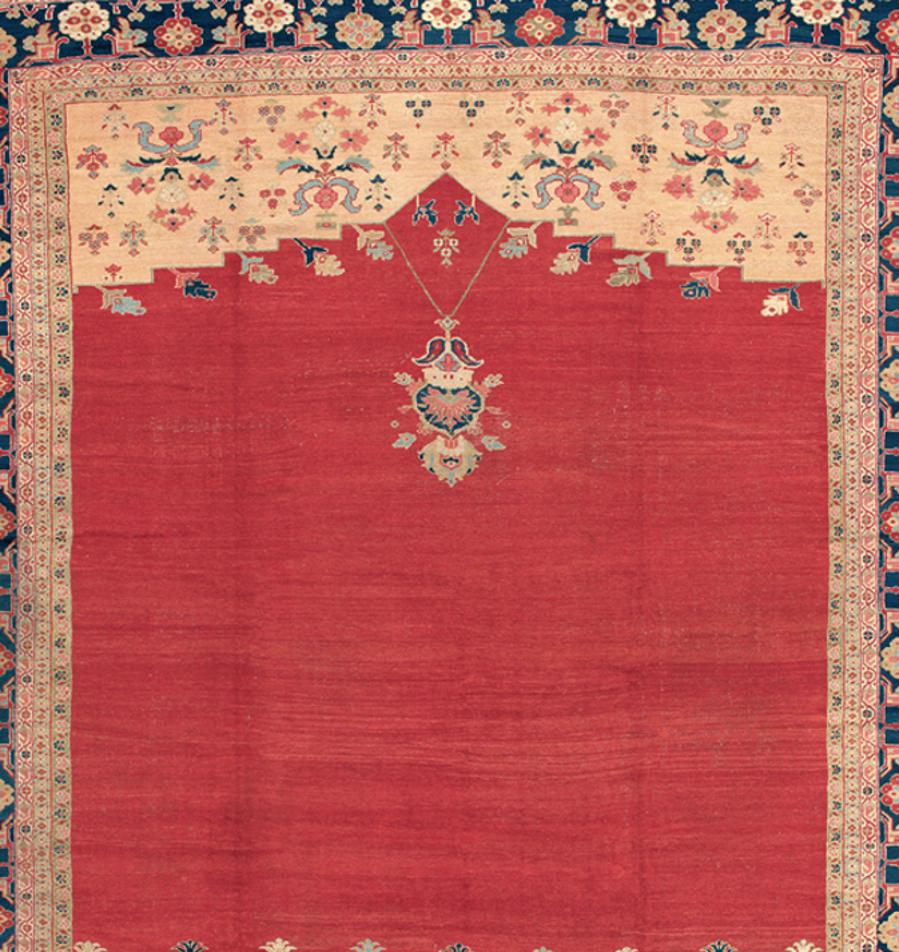 Persian Large Antique Ziegler Mahal Carpet, 19th Century For Sale