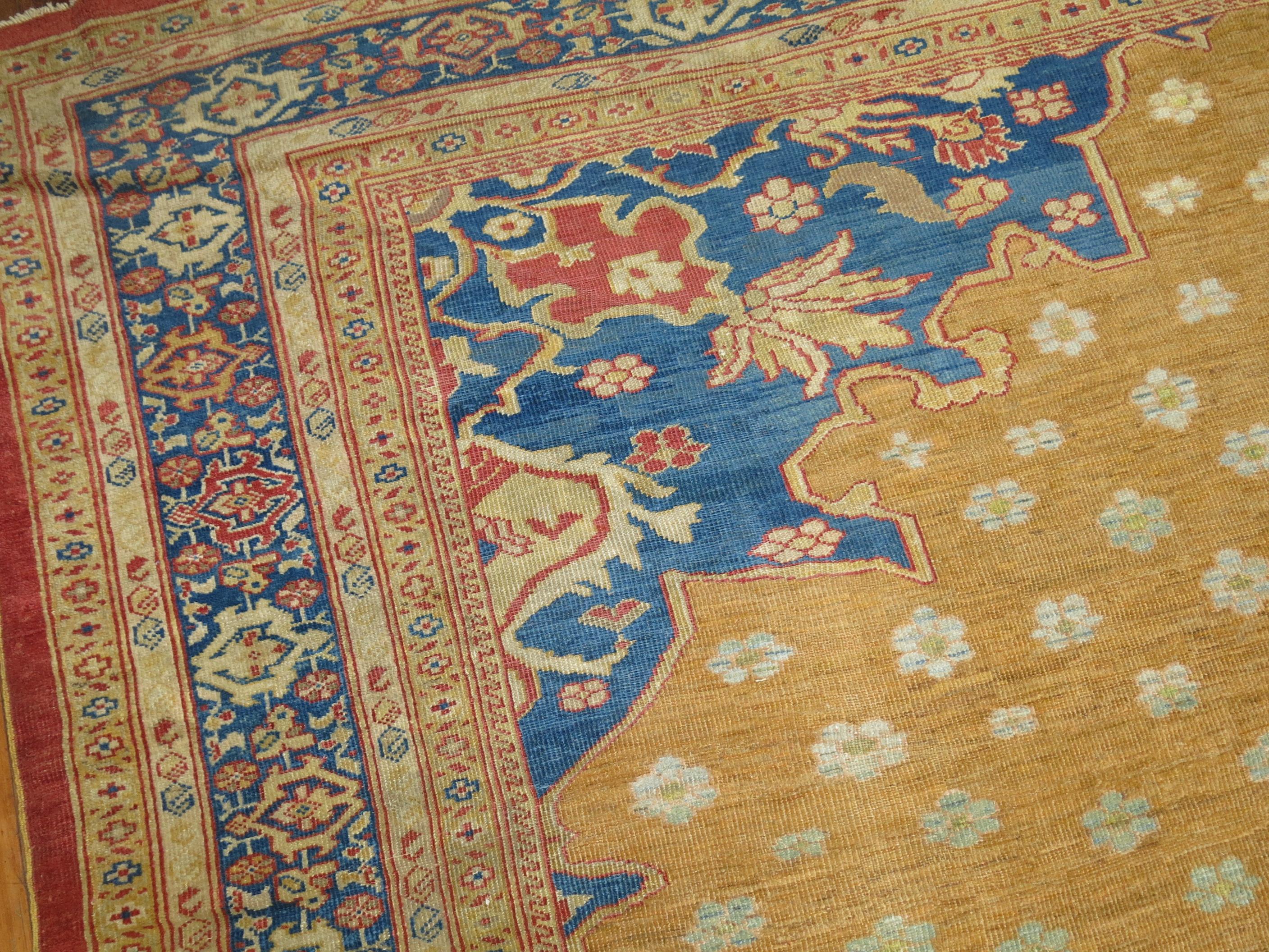 Early 20th Century Ziegler Mahal Rug For Sale