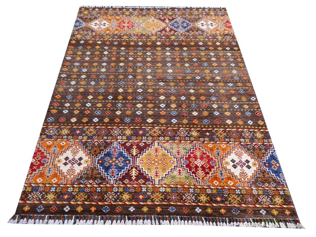 Contemporary Ziegler rug striped hand knotted tribal design Djoharian Collection For Sale