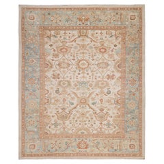 Persischer Sultanabad Rugs im Ziegler-Stil - Handgesponnene Wolle 
Pflanzenfarben, Nasiri