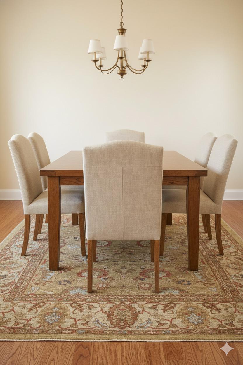 Ziegler-Stil Sultanabad Palmette Allover - Kamel / Rost / Hellblau (Persisch) im Angebot