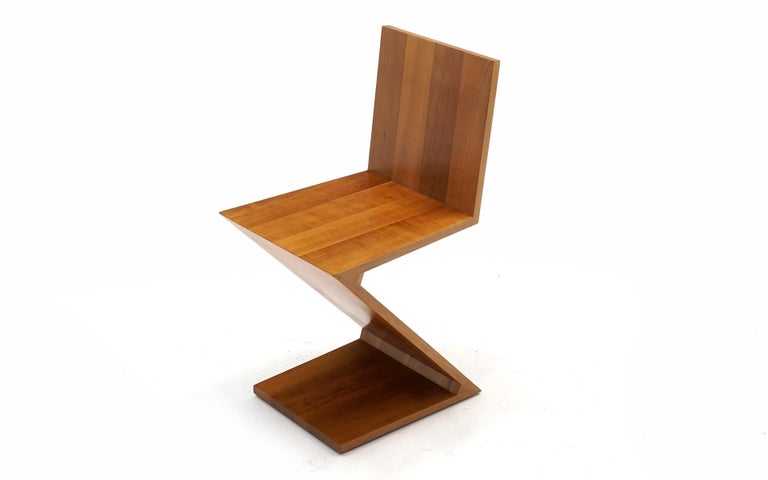 Zig Zag Chair by Gerrit Rietveld for Cassina, Italy For Sale at 1stDibs