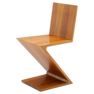 Zig Zag Chair by Gerrit Rietveld for Cassina, Italy at 1stDibs | zigzag ...