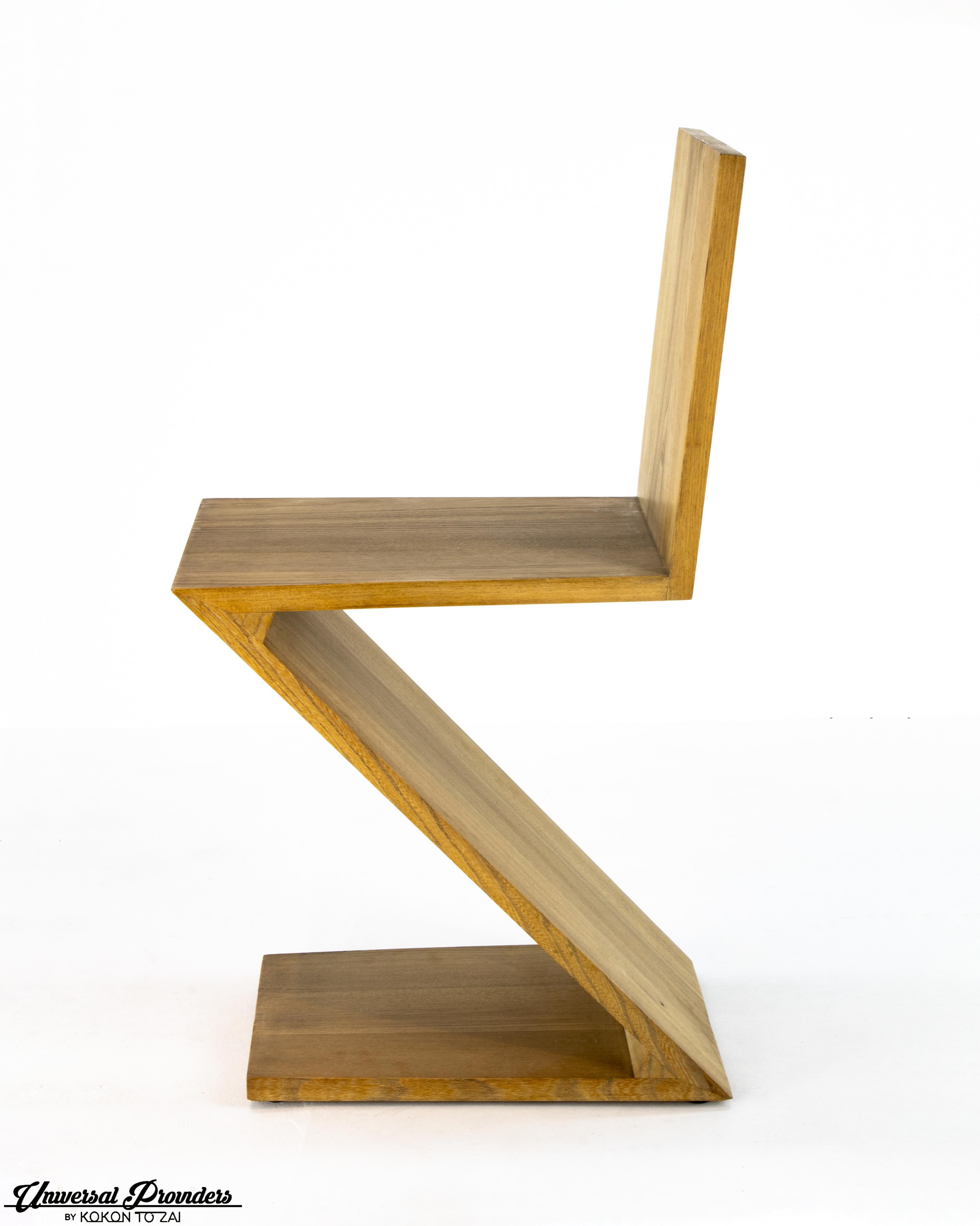 Zig-zag chair 1973 by dutch furniture designer and architect gerrit thomas rietveld and produced by 