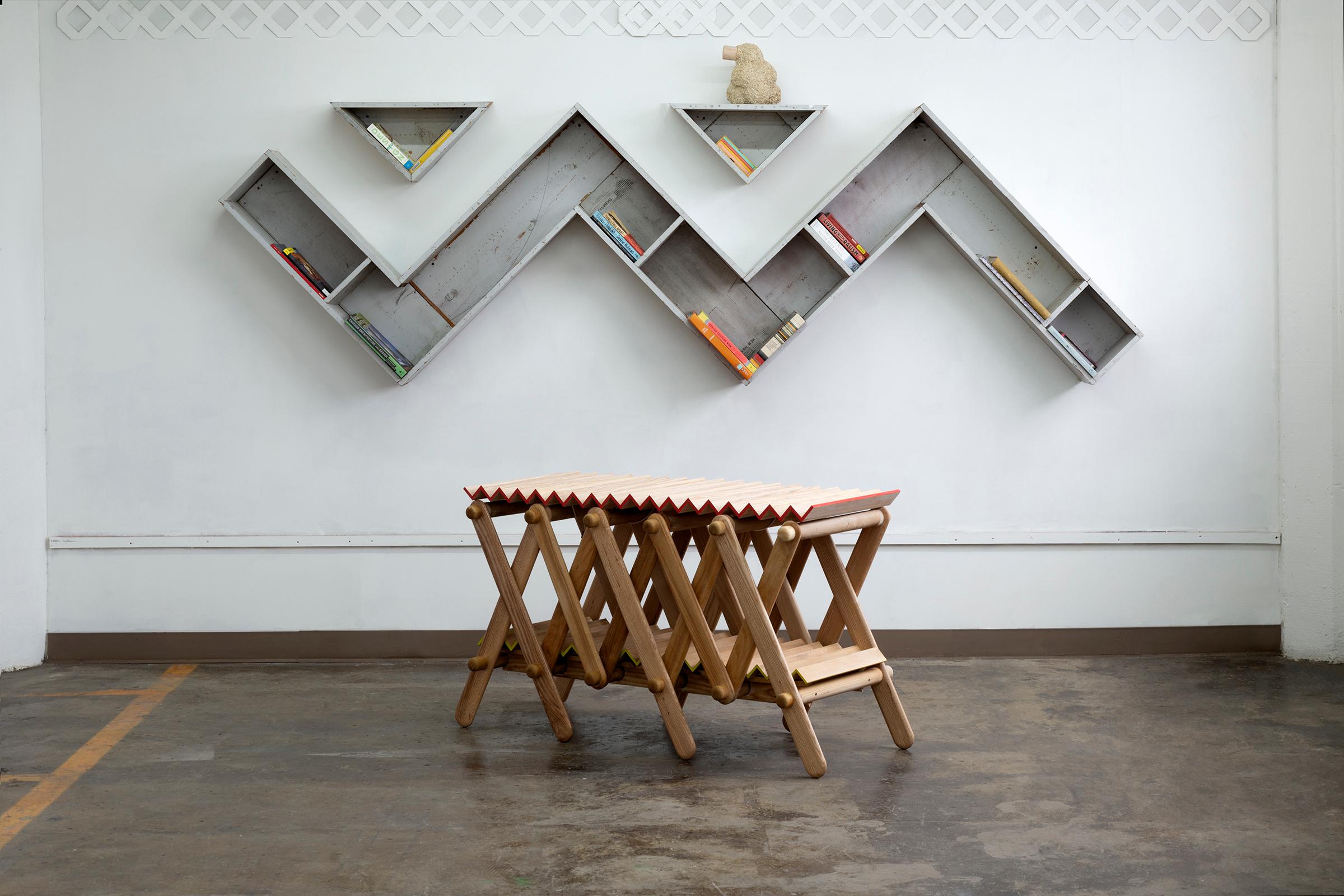Unknown Zig Zag Bookshelf For Sale